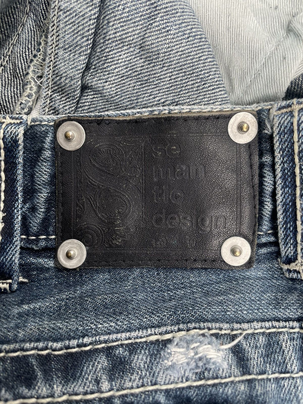 Semanticdesign Distressed Jeans Punk Style