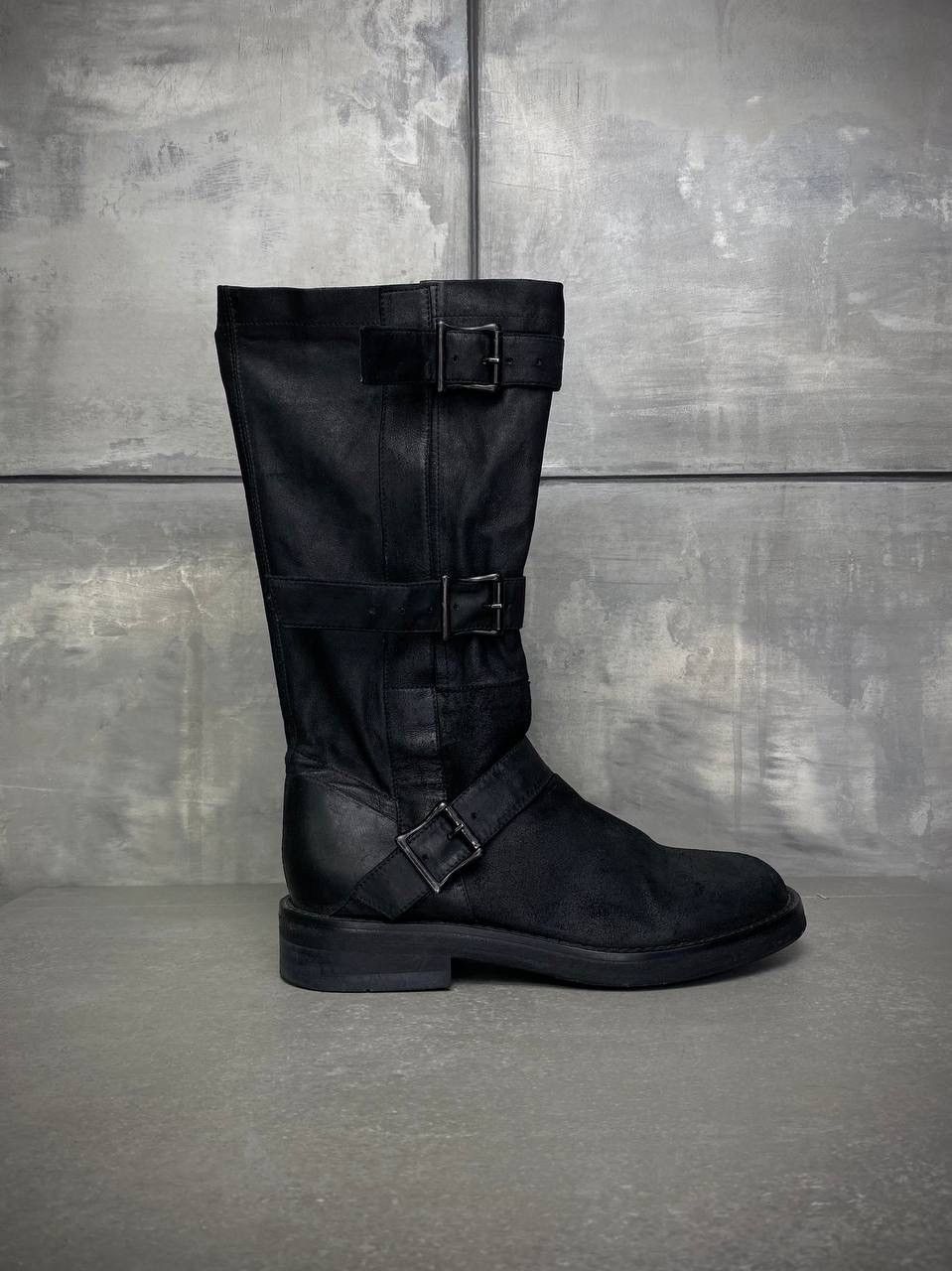 Ann Demuelemeester Fall 2003 Combat Zip Long Boots 37