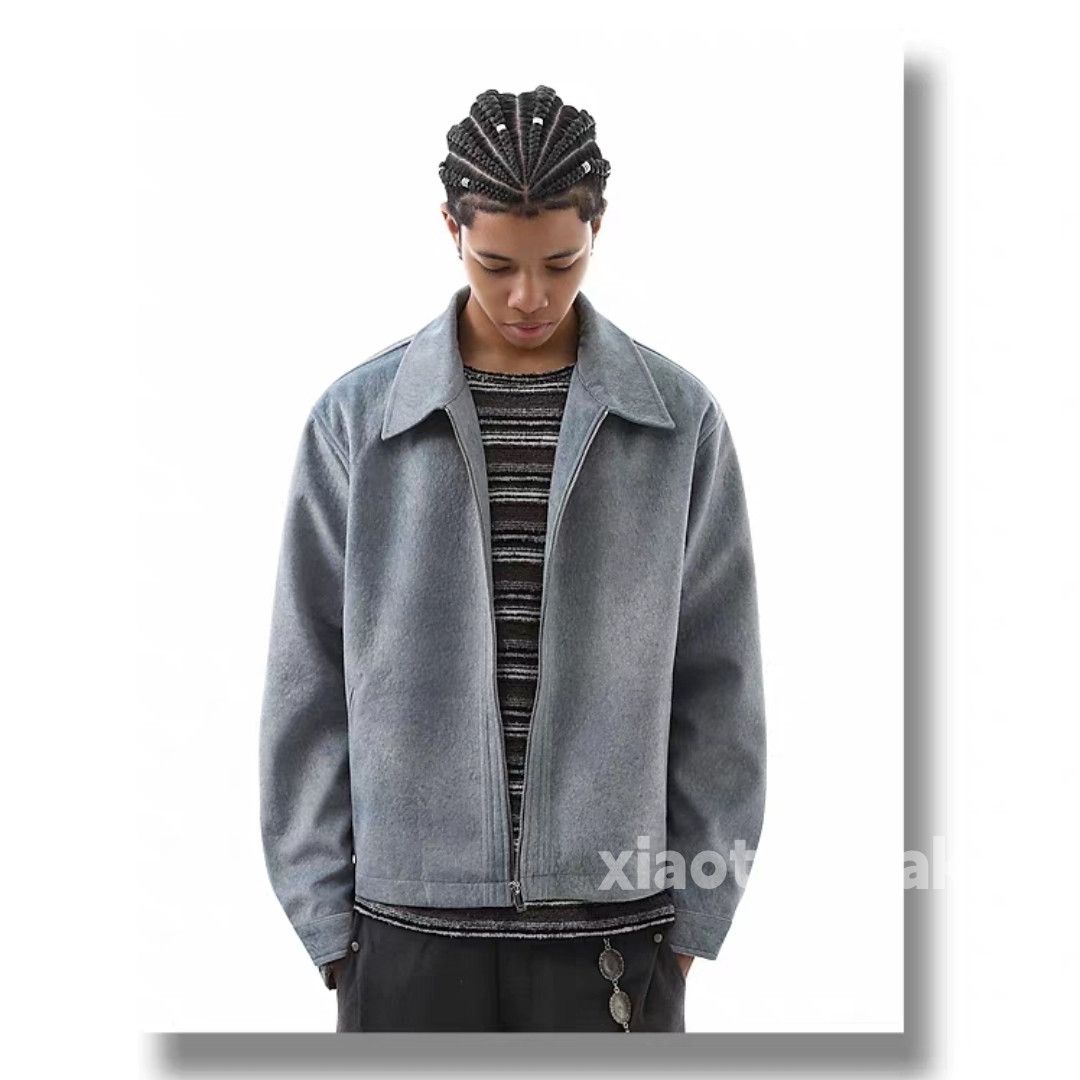Vintage Utility woolen yuppie y2k hiphop sports cargo jacket Size US L / EU 52-54 / 3 - 3 Thumbnail