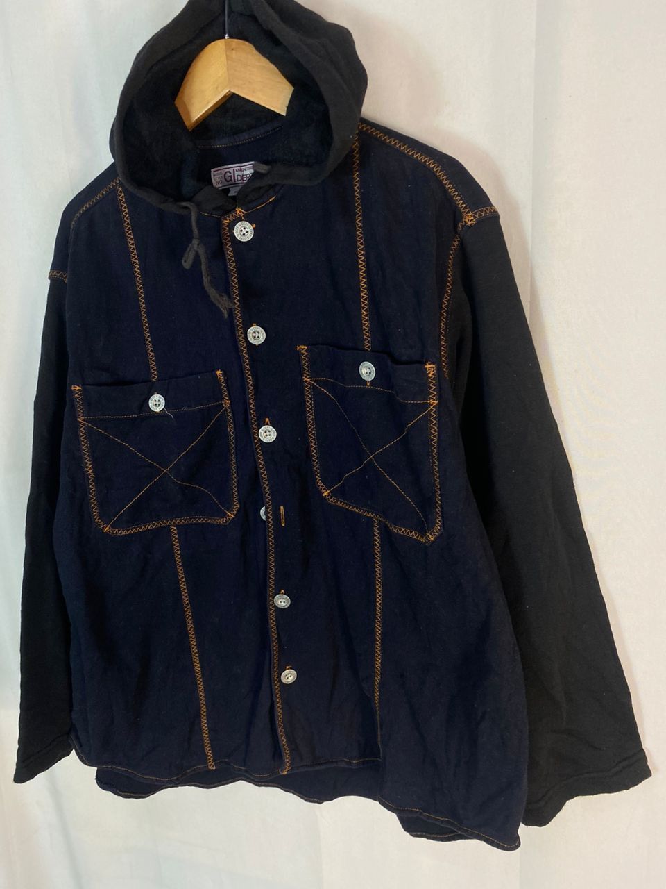 Japanese Brand Unisex 🔥G-dept button up hoodie baggy shirt Size M / US 6-8 / IT 42-44 - 2 Thumbnail