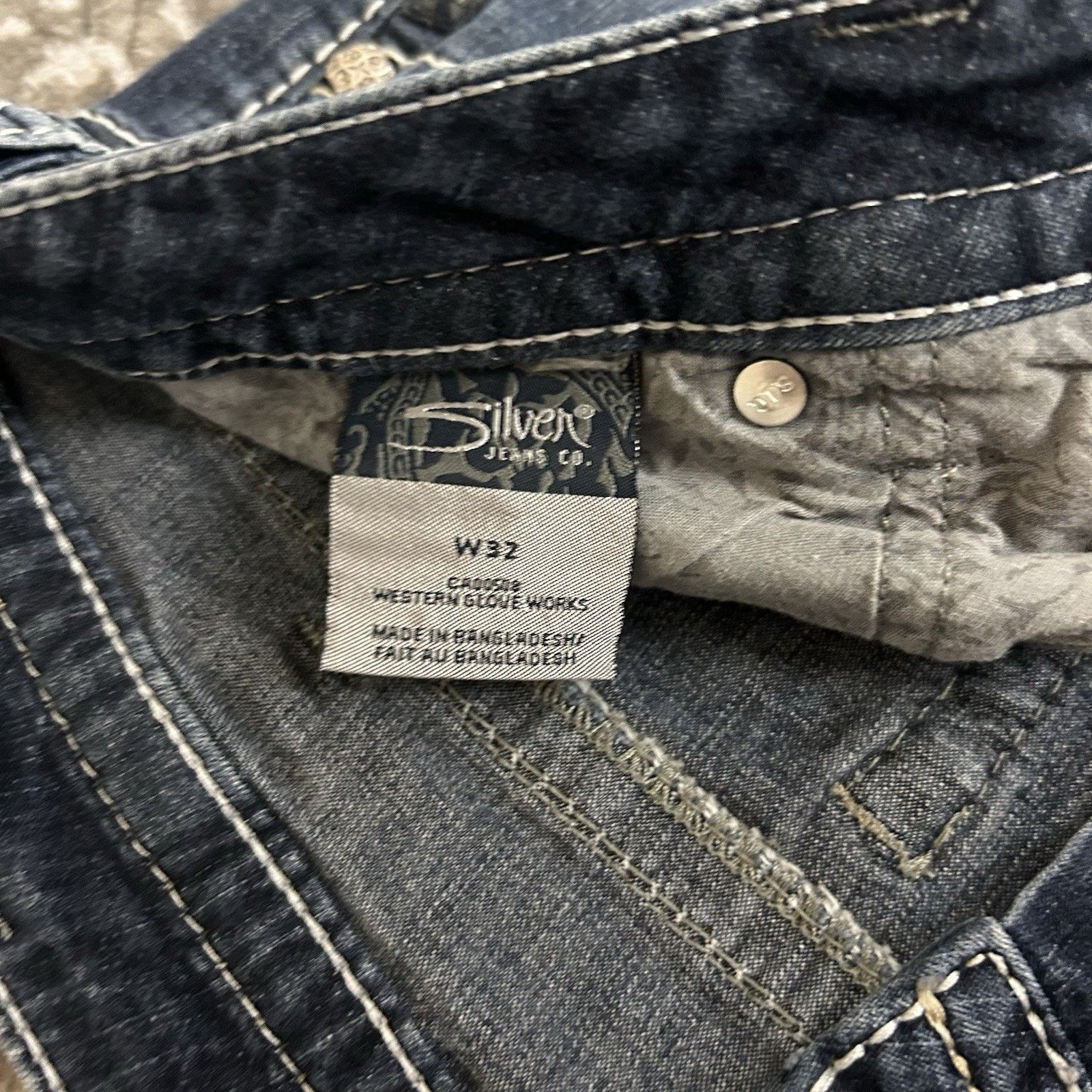 Silver Jeans Co. Silver Jeans Aiko Capri Jeans Sz 32 Dark Wash Denim Mid Rise Size 32" / US 10 / IT 46 - 7 Thumbnail