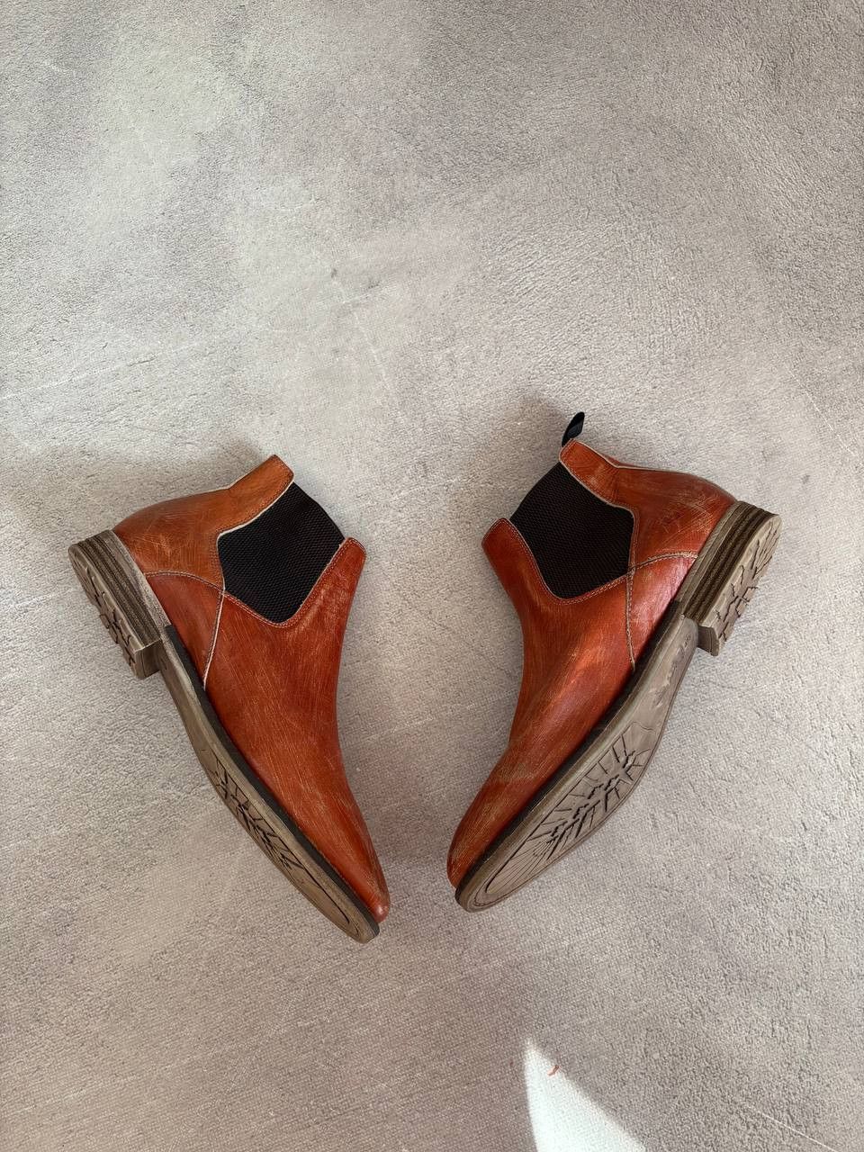 Other Leather Faded Vintage KMRii Guidi style Boots Shoes Y2K Size US 10 / EU 43 - 3 Thumbnail
