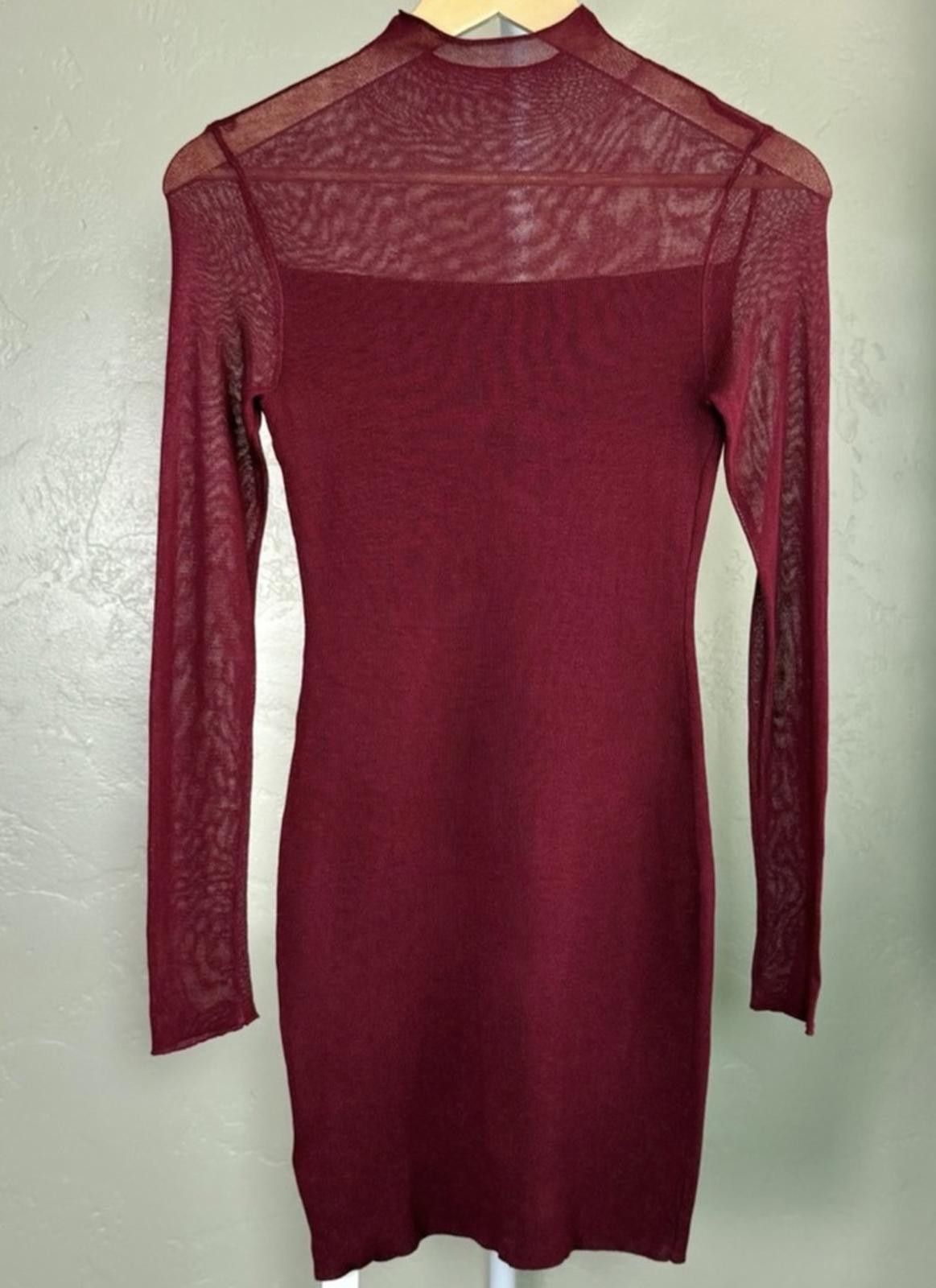 Other NWT COMMENSE Knit Mock Neck Dress in Red (SMALL) Size S / US 4 / IT 40 - 6 Thumbnail