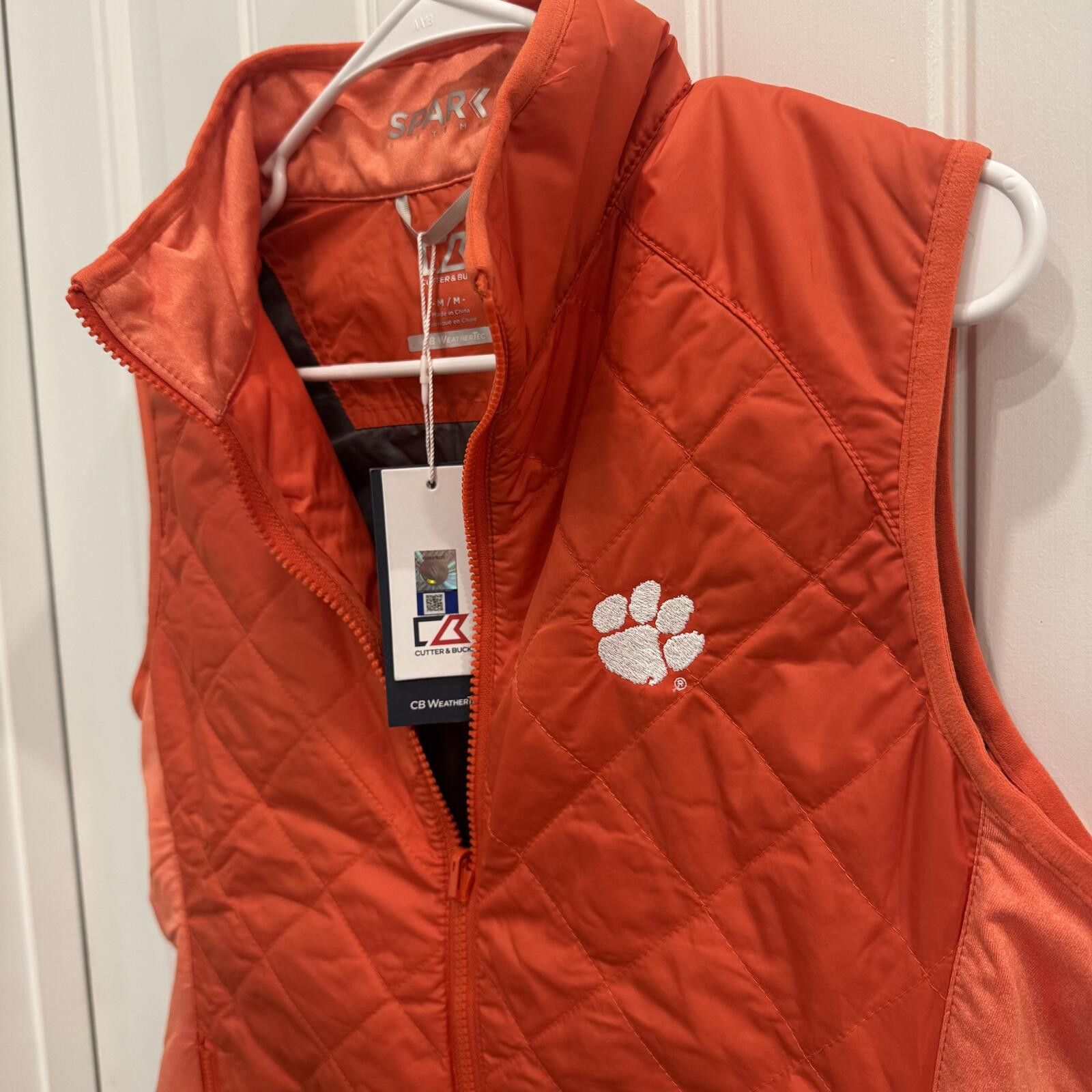 Cutter & Buck New Cutter & Buck Medium Clemson Embroidered Vest Size M / US 6-8 / IT 42-44 - 1 Thumbnail