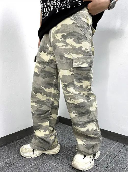 Jean American retro heavy duty multi-pocket camouflage cargo jean Size US 32 / EU 48 - 2 Thumbnail