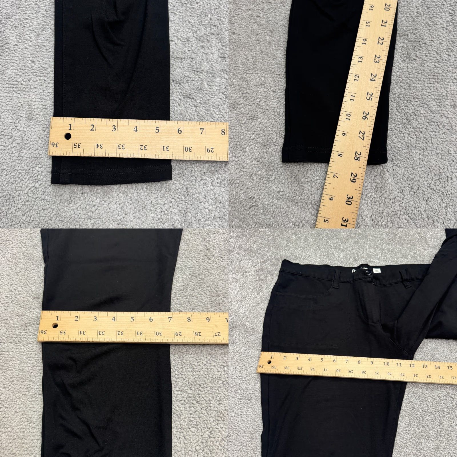 Vintage Betabrand Classic Straight Dress Yoga Pants Womens XL Black Stretch Mid Rise Pants Size 40" / US 18 - 9 Thumbnail