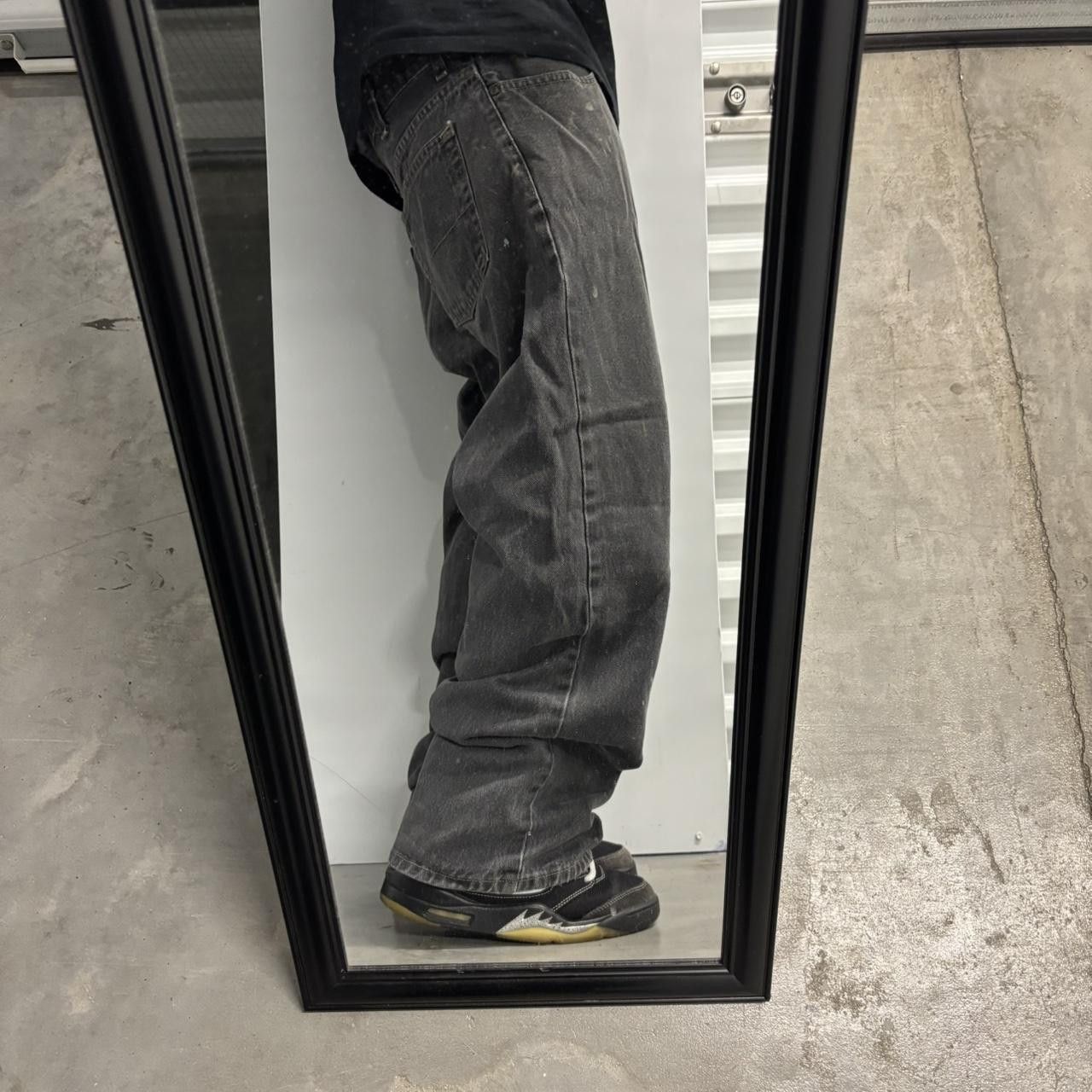 Vintage Crazy Vintage Y2K/2000s Grunge Faded Black Skater Denim Jeans! 35x28 Size US 35 - 2 Thumbnail