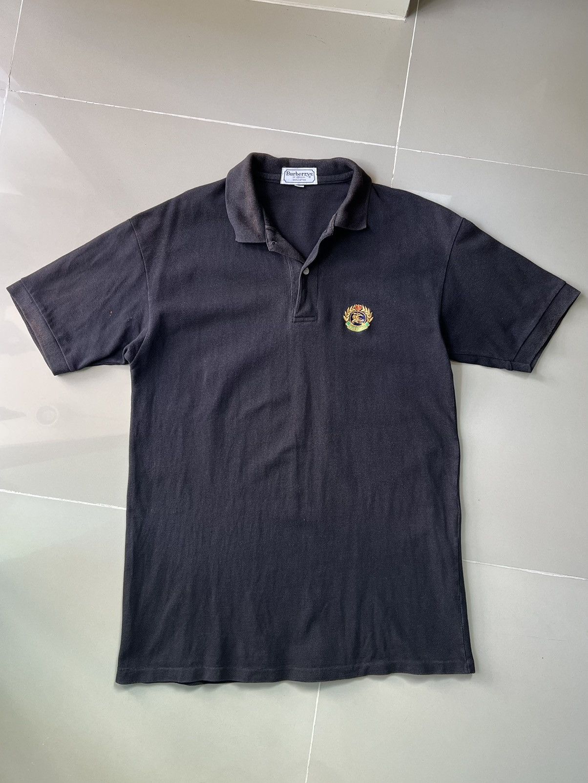 Burberry Faded Vintage Burberry Polo Tees Size US M / EU 48-50 / 2 - 1 Thumbnail