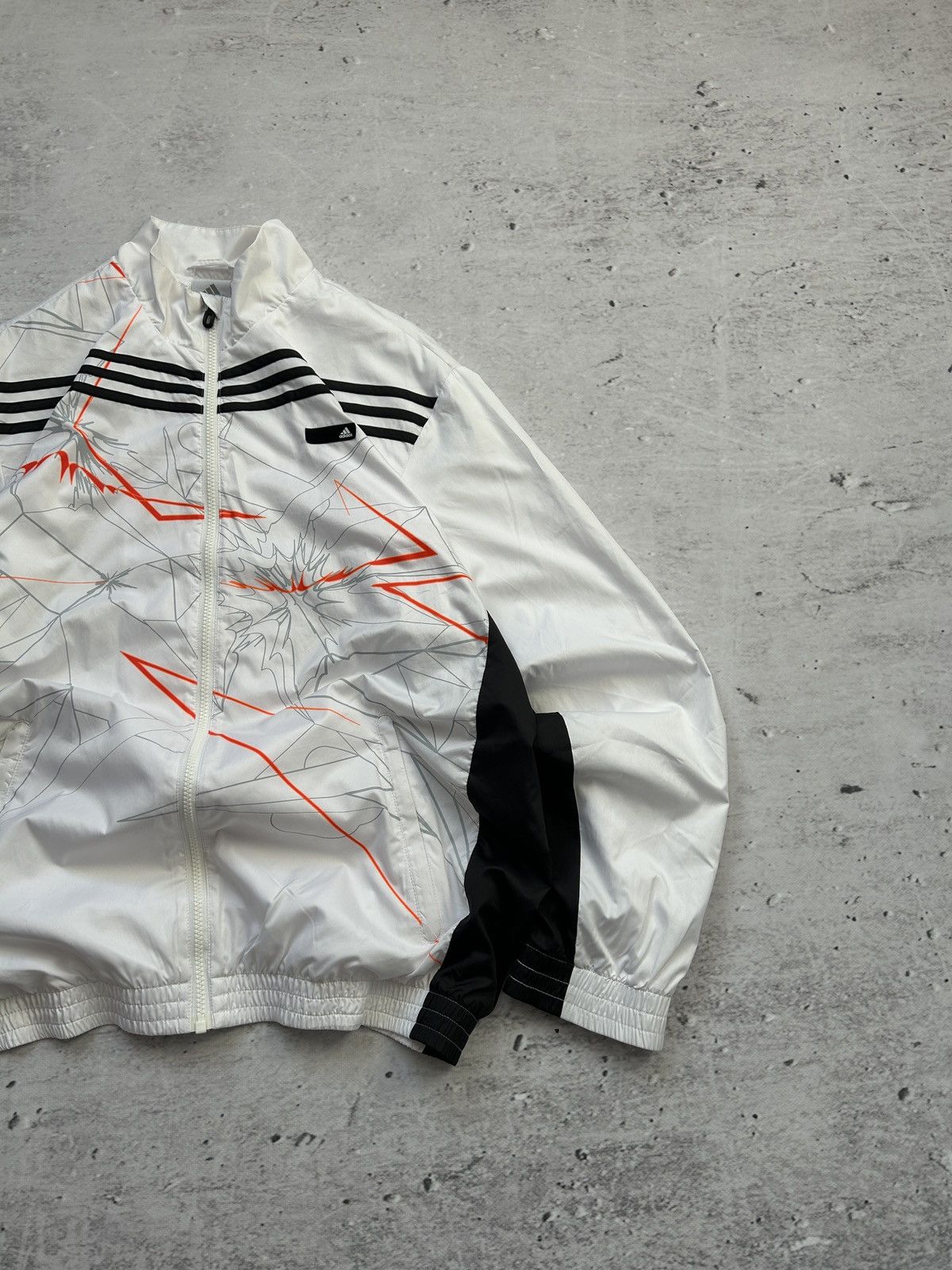 Adidas 💥Vintage Adidas Track Jacket Drill Nylon Oversized Y2k Swag💥 Size US L / EU 52-54 / 3 - 3 Thumbnail