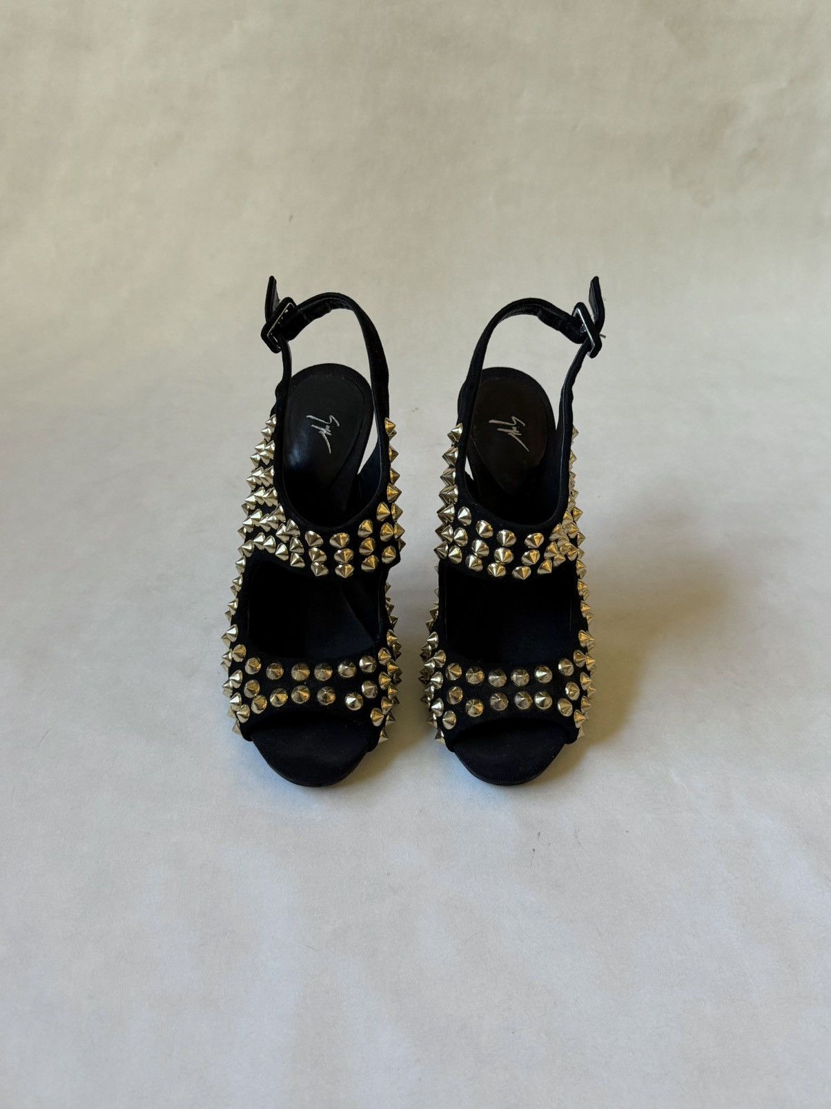Giuseppe Zanotti Guiseppe Zanotti Studded Embellished Sandals Heels Shoes Size US 7.5 / IT 37.5 - 3 Thumbnail