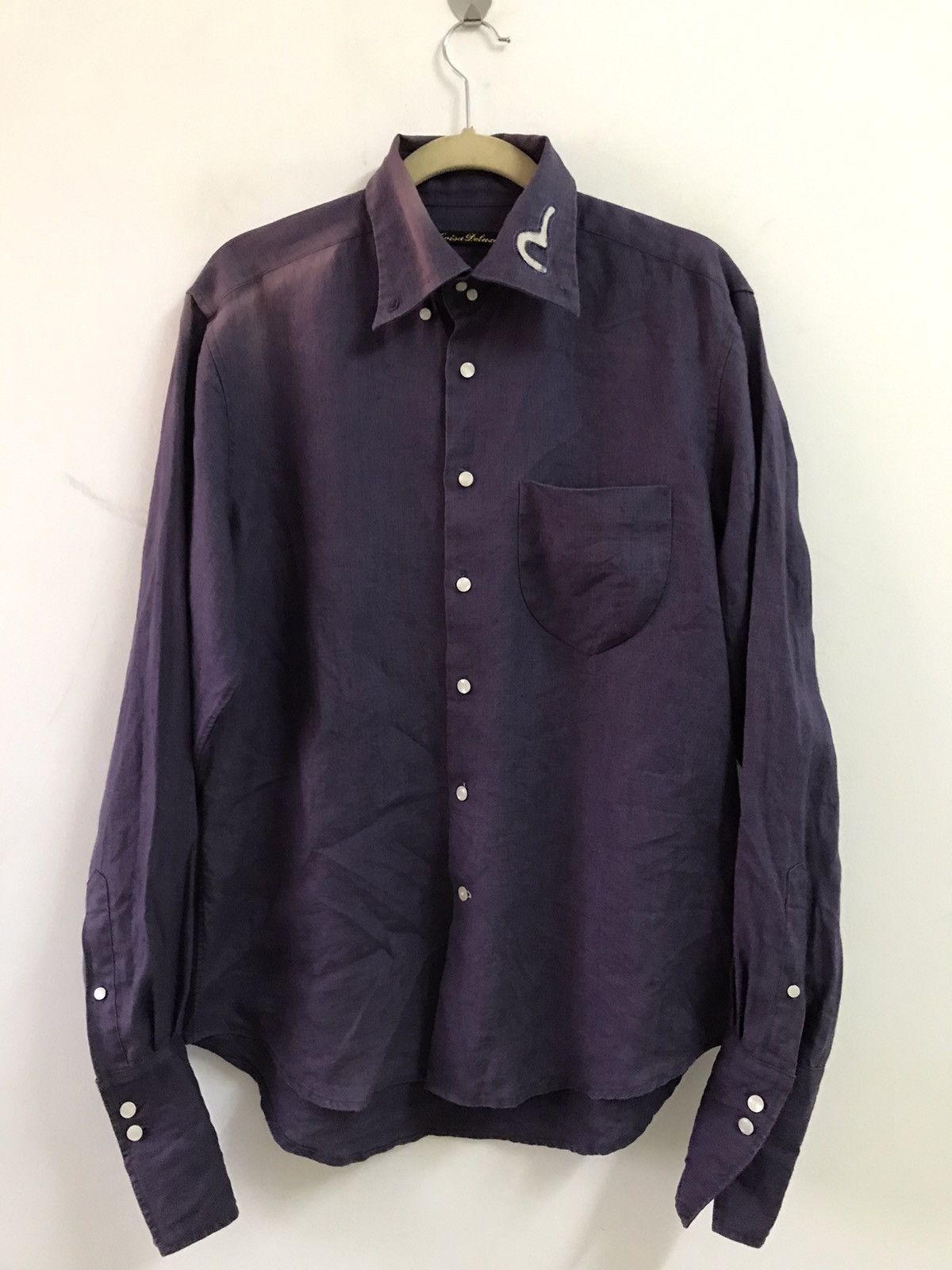 Evisu Evisu Deluxe Japan Long Cuffs Shirt Size US M / EU 48-50 / 2 - 1 Thumbnail