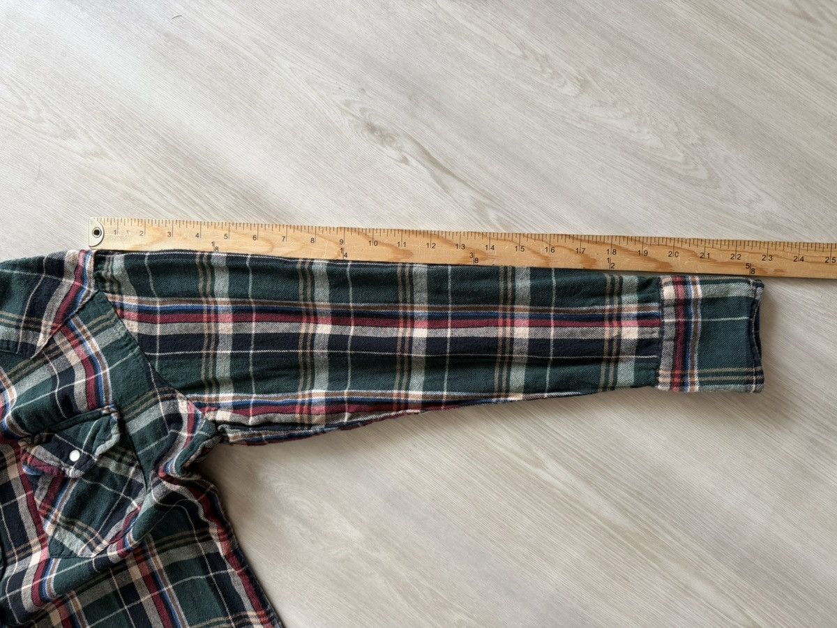 Wrangler Vintage Wrangler Plaid Long Pearl Snap Flannel Sz S Fits XS Size US XS / EU 42 / 0 - 6 Thumbnail