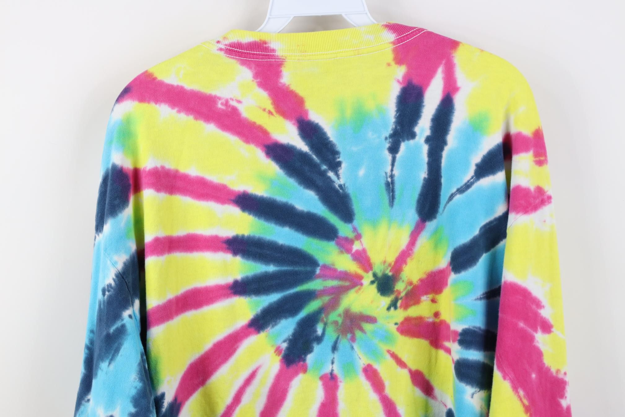 Vintage Vintage 90s Streetwear Ride Free Rainbow Tie Dye T-Shirt Size US XL / EU 56 / 4 - 11 Thumbnail