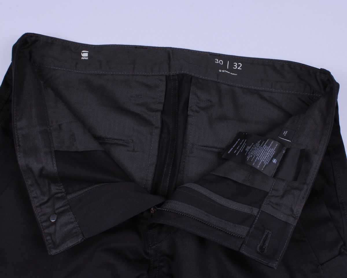 G-Star G-STAR RAW Bronson Slim Black Chino Pants Size US 30 / EU 46 - 15 Thumbnail