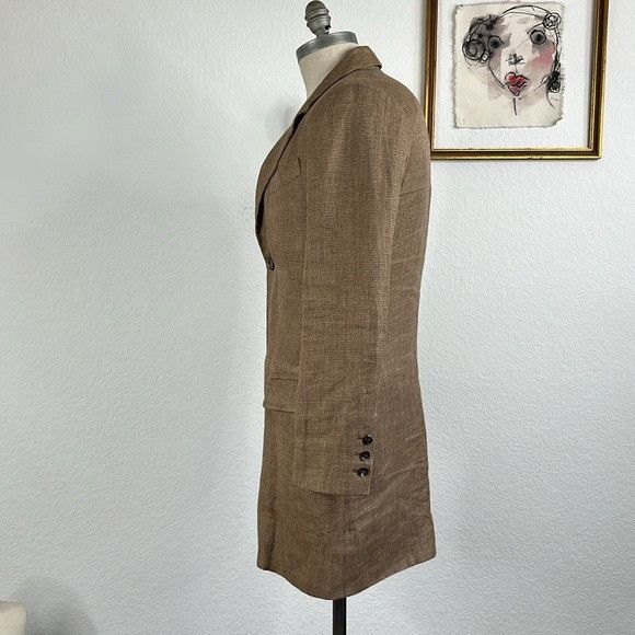 A.P.C. A.P.C. Car Tweed Hounstooh Classic Brown Blazer Caot Jacket Size US XS / EU 42 / 0 - 5 Thumbnail