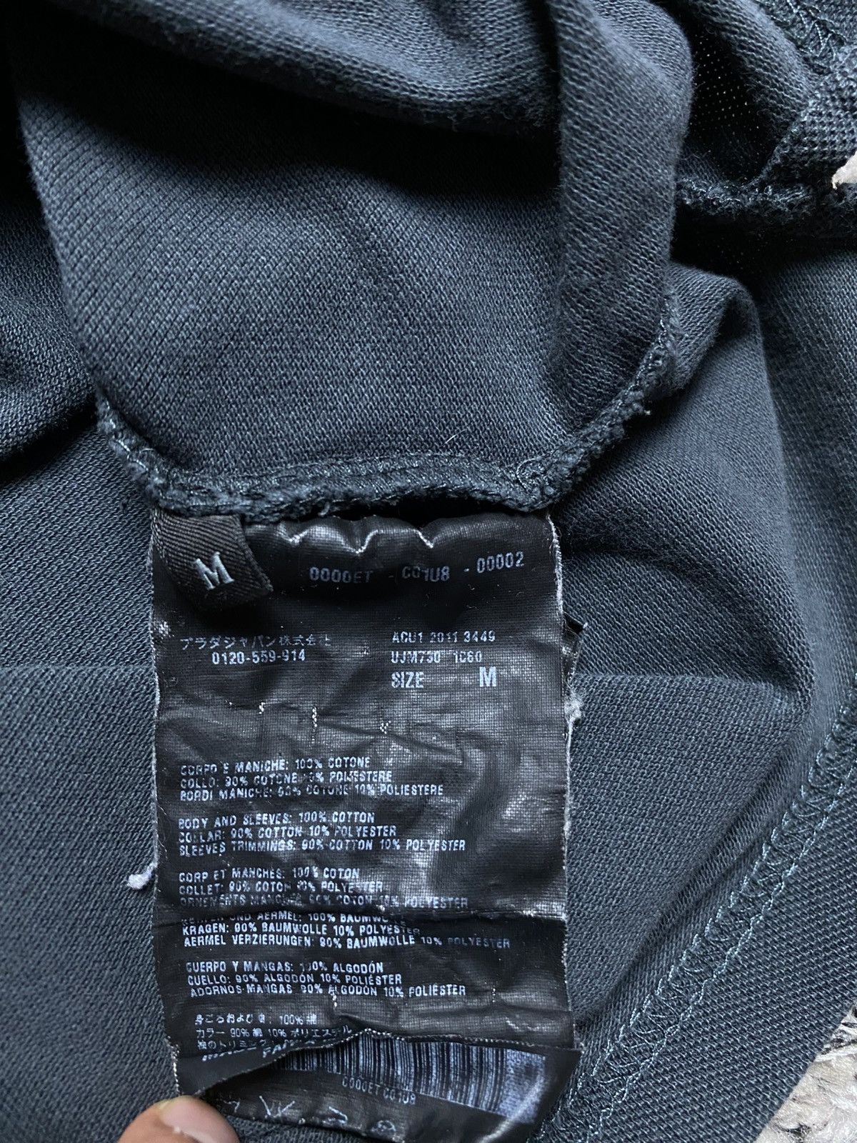 Prada Prada Contrast-Trimmed Cotton Pique Polo Shirt patch M y2k Size US M / EU 48-50 / 2 - 13 Thumbnail
