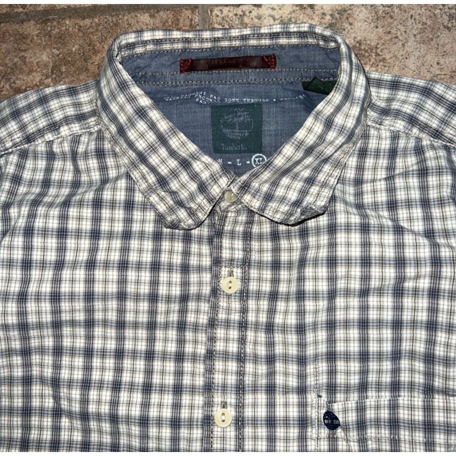 Timberland TIMBERLAND Plaid Button-Up Shirt Mens XL Long Sleeve Gray Size US XL / EU 56 / 4 - 2 Thumbnail