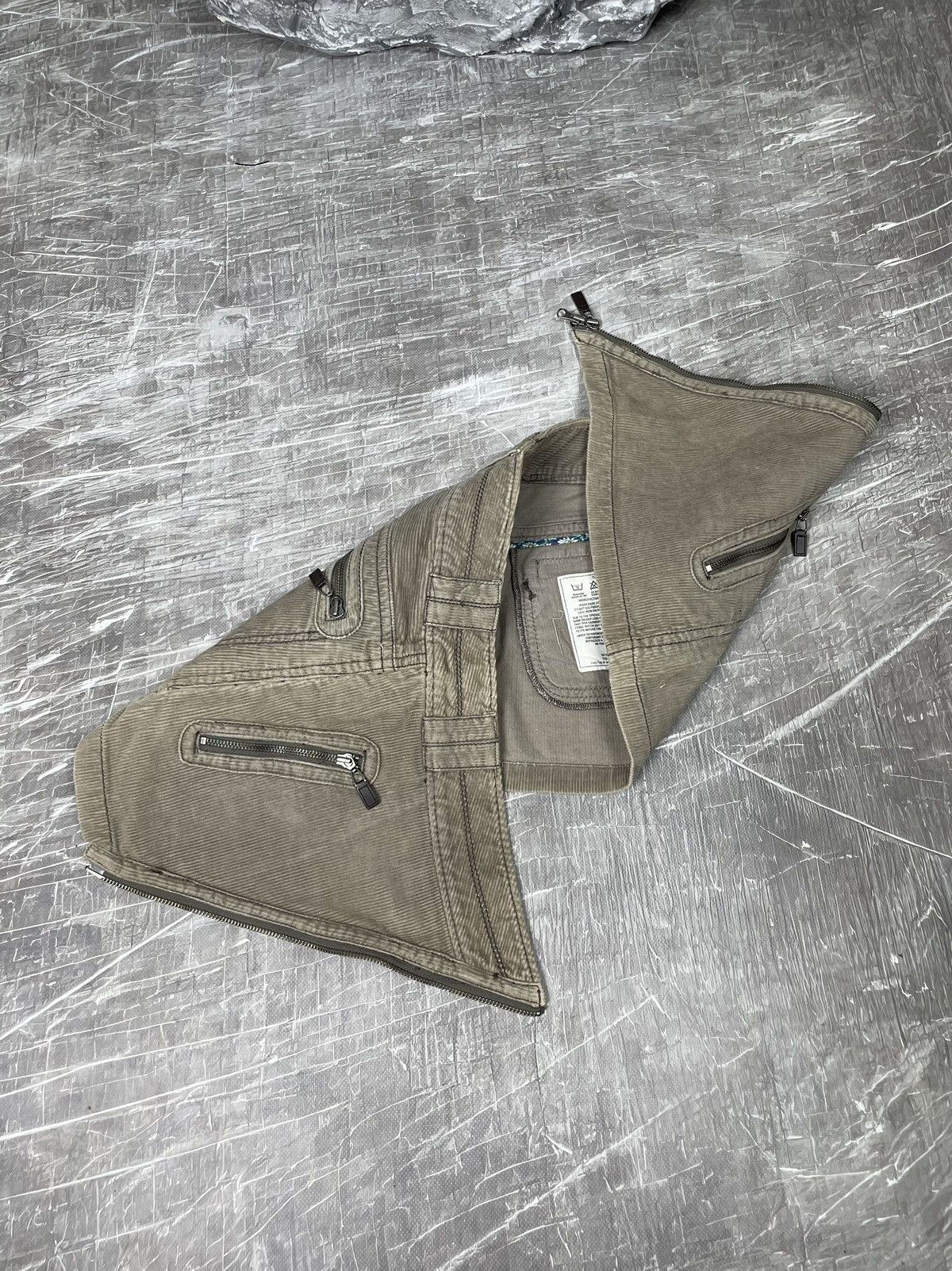 Hysteric Glamour × If Six Was Nine × Japanese Brand 2000s Y2K Asymmetrical Zip Mini Skirt Junya Watanabe Style Size 27" / US 4 / IT 40 - 3 Thumbnail