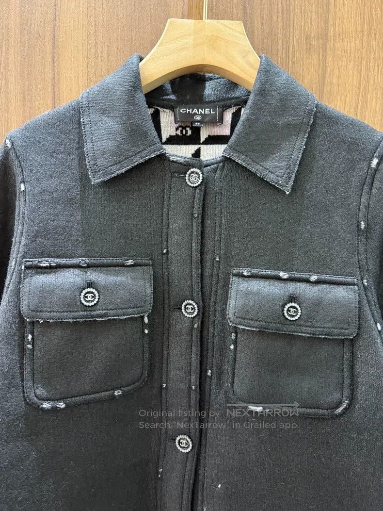 Chanel Chanel Black cashmere blend coat Size XS / US 0-2 / IT 36-38 - 3 Thumbnail