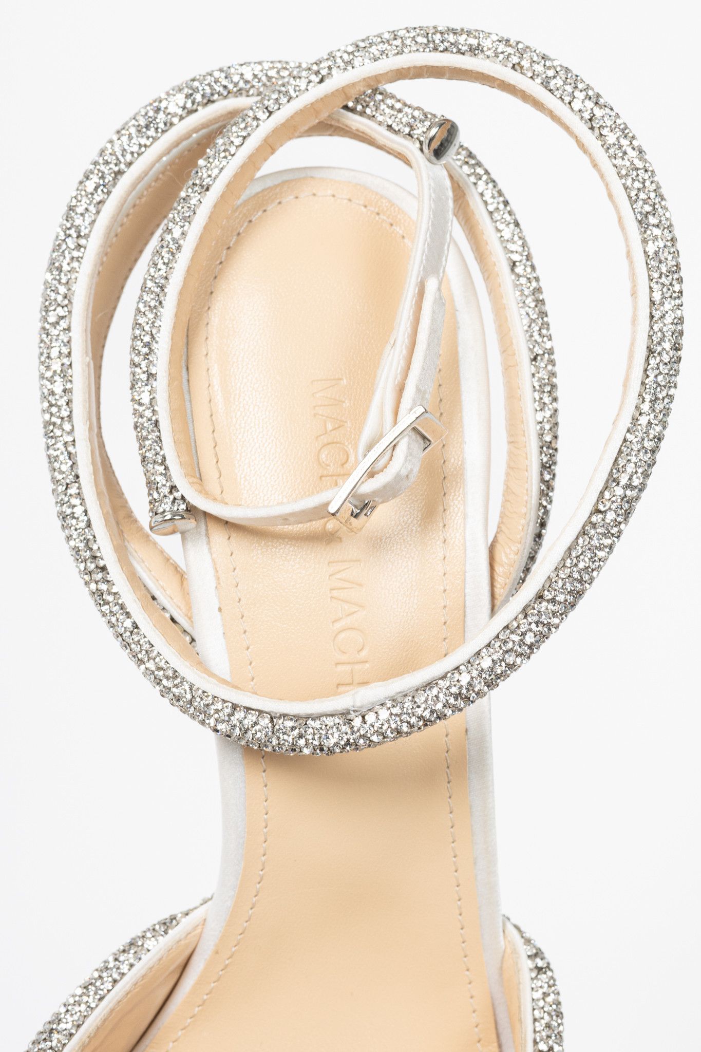 MACH & MACH MACH & MACH Double Bow Silk-Satin Crystal-Embellished Heels Size US 9 / IT 39 - 10 Thumbnail