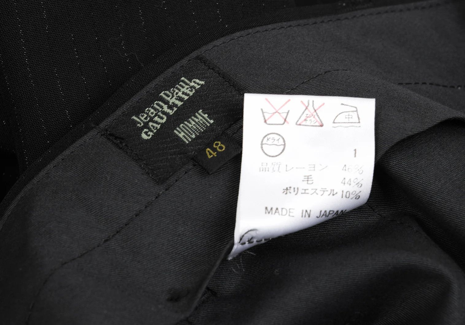 Jean Paul Gaultier Rayon Blend Lamé Stripe Pants in Black Size 48 Size US 32 / EU 48 - 13 Thumbnail