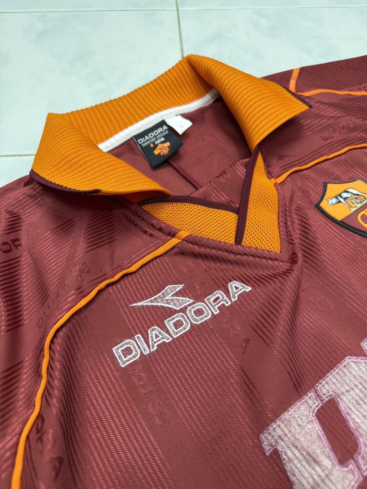 Diadora 🔥🔥🔥ARCHIVE VINTAGE AS ROMA DIADORA NAKATA JERSEY Size US L / EU 52-54 / 3 - 21 Thumbnail