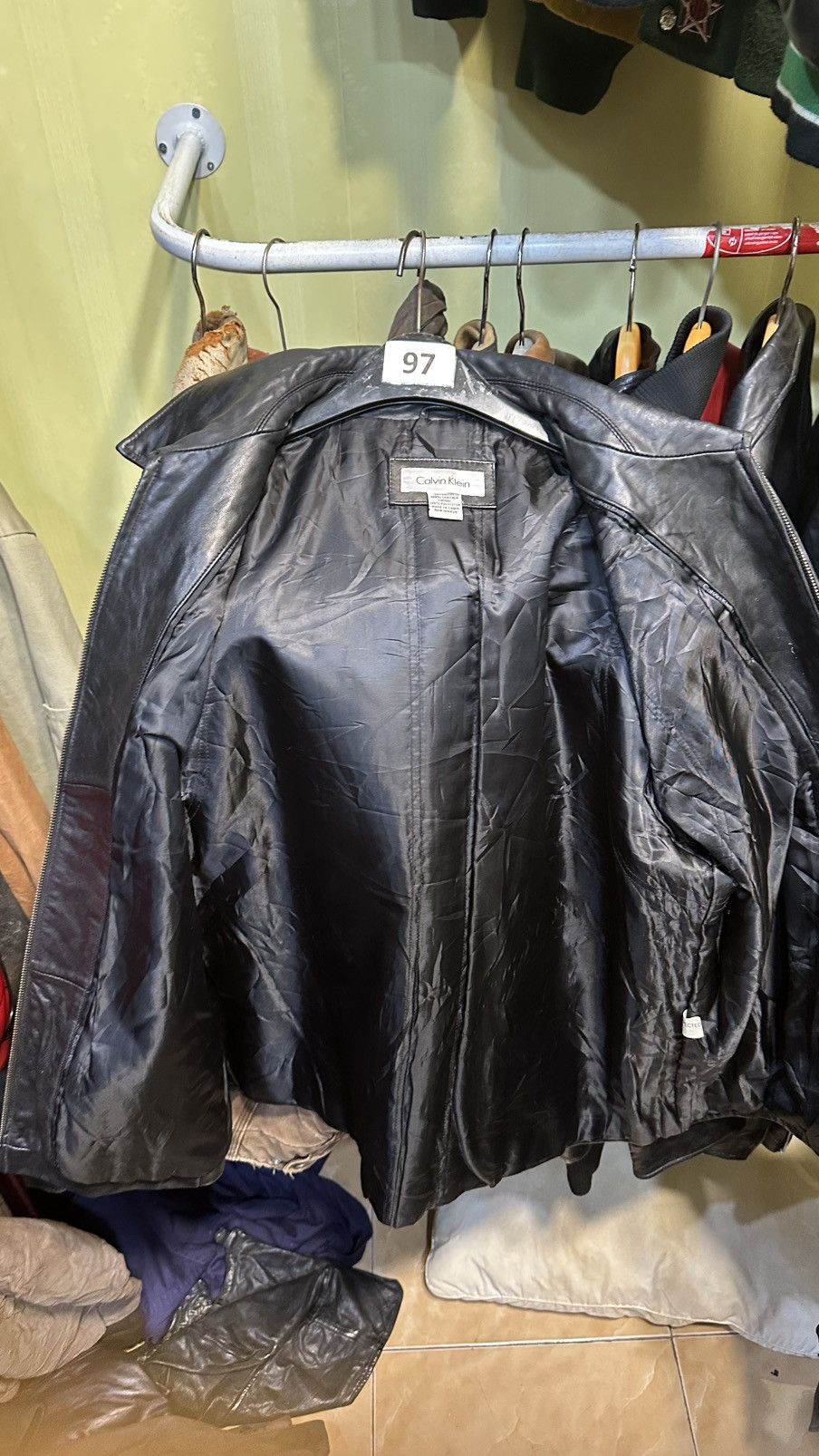 Calvin Klein Calvin Klein leather jacket 🥂 Size US XL / EU 56 / 4 - 2 Thumbnail