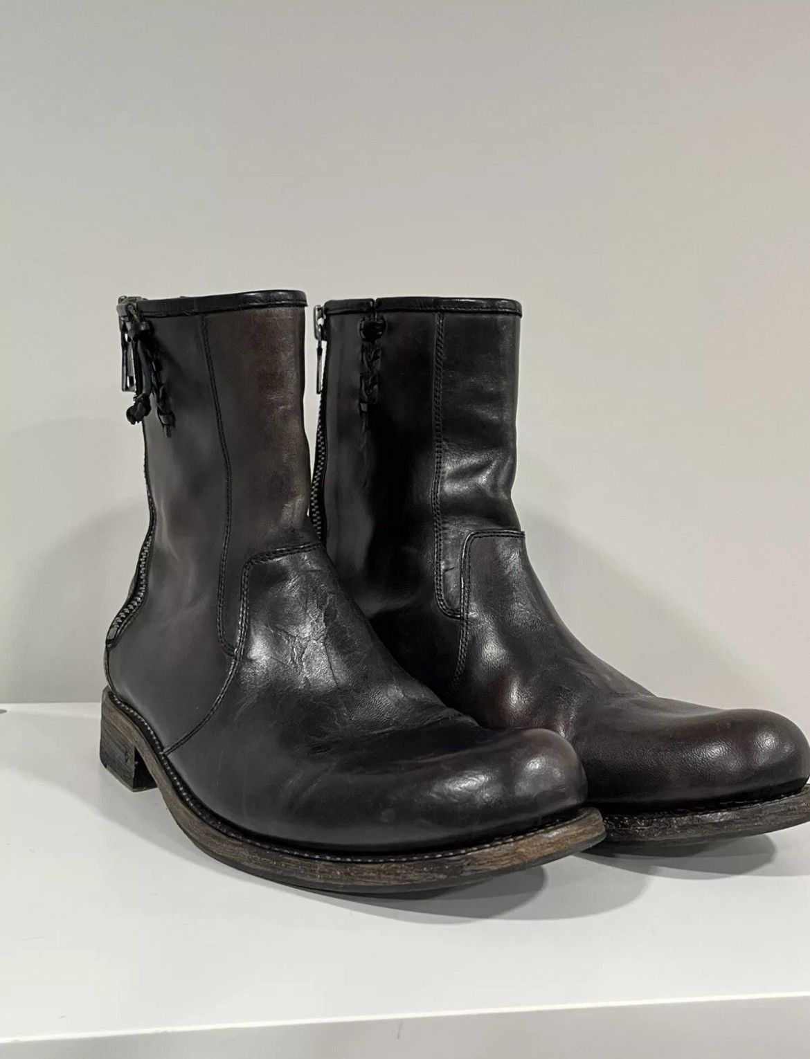 John Varvatos Engineer double back zip boot. 8 Size US 8 / EU 41 - 6 Thumbnail