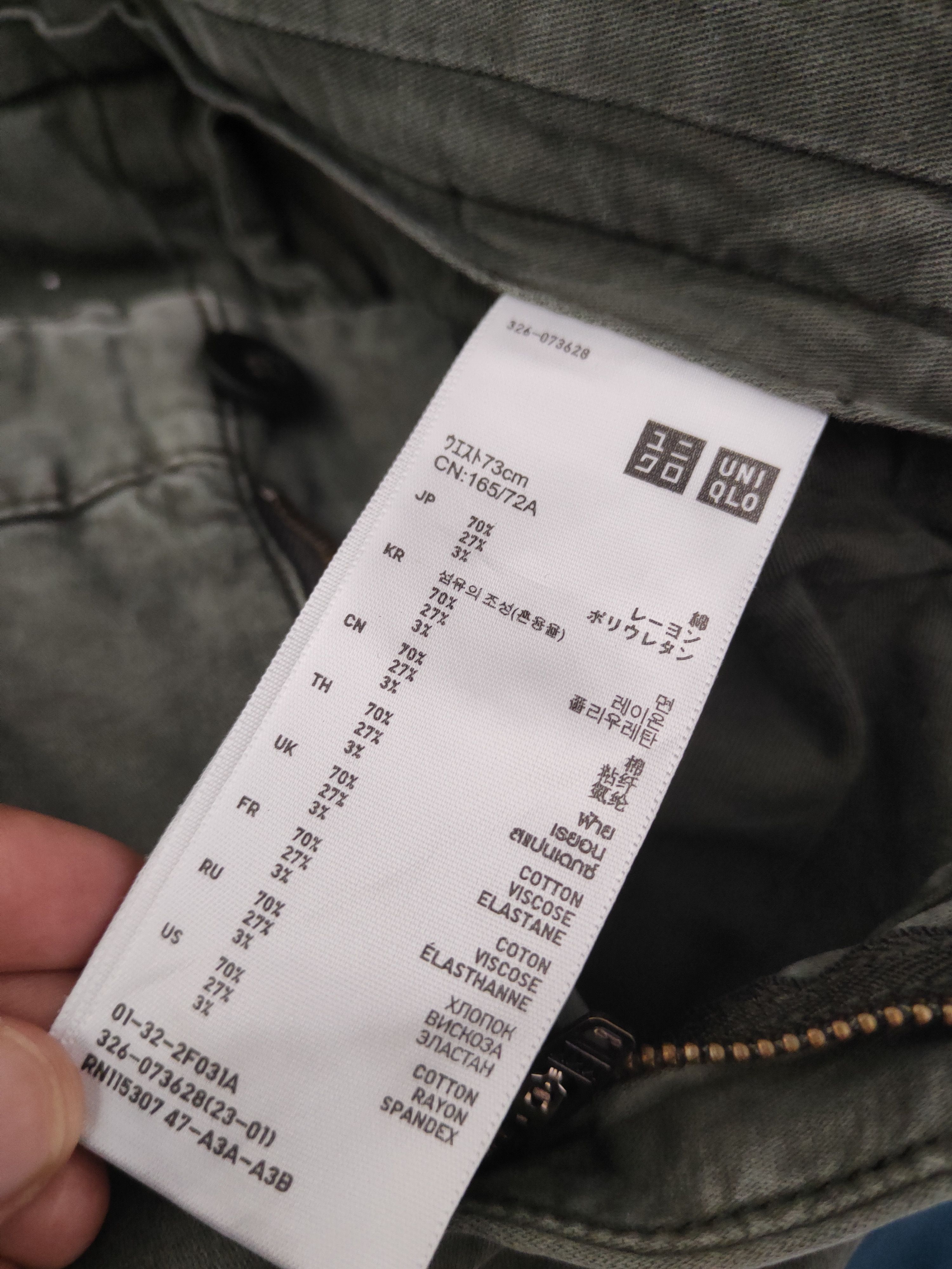 Japanese Brand DL Uniqlo Green Multipocket Tactical Cargo Pants #543 Size US 30 / EU 46 - 13 Thumbnail
