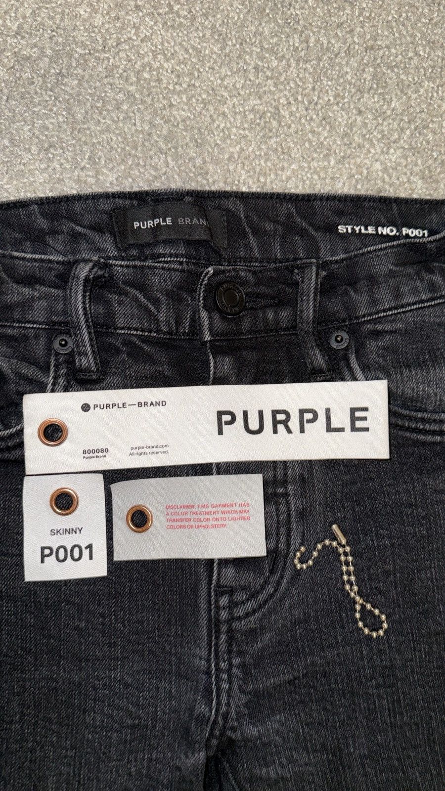 Purple Brand Purple Brand P001 Black Skinny Jeans | 29 | Tags +