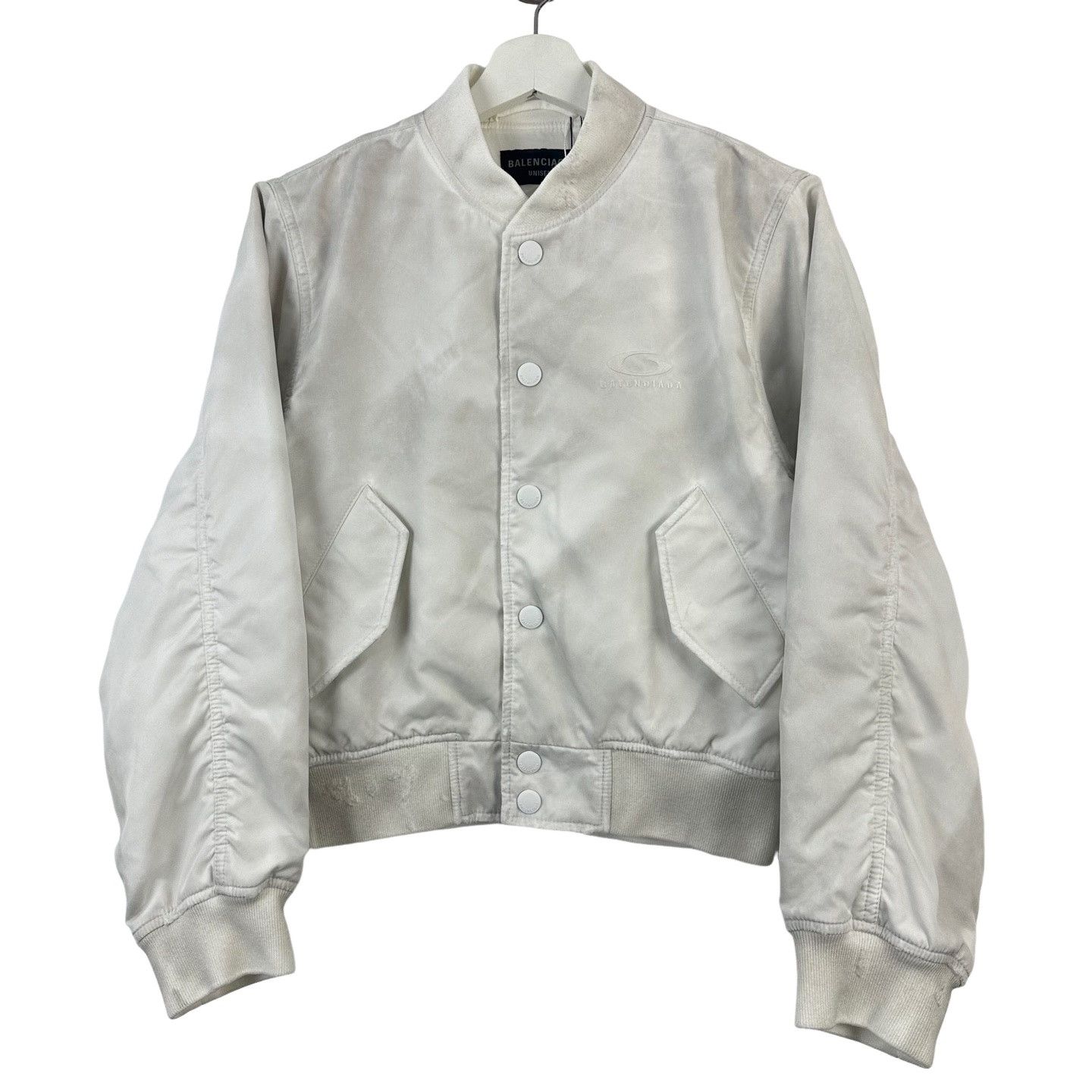 Balenciaga Balenciaga Mud Wash Bomber Jacket S Size US S / EU 44-46 / 1 - 1 Thumbnail