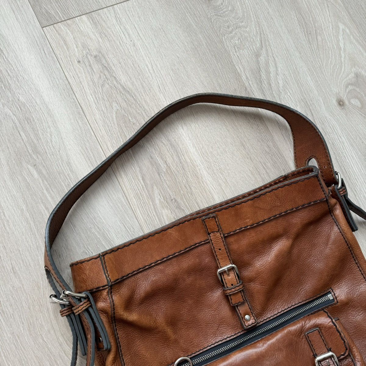 Chloe × Vintage Authentic Vintage Chloé Leather Bag Handbag Brown Size ONE SIZE - 4 Thumbnail