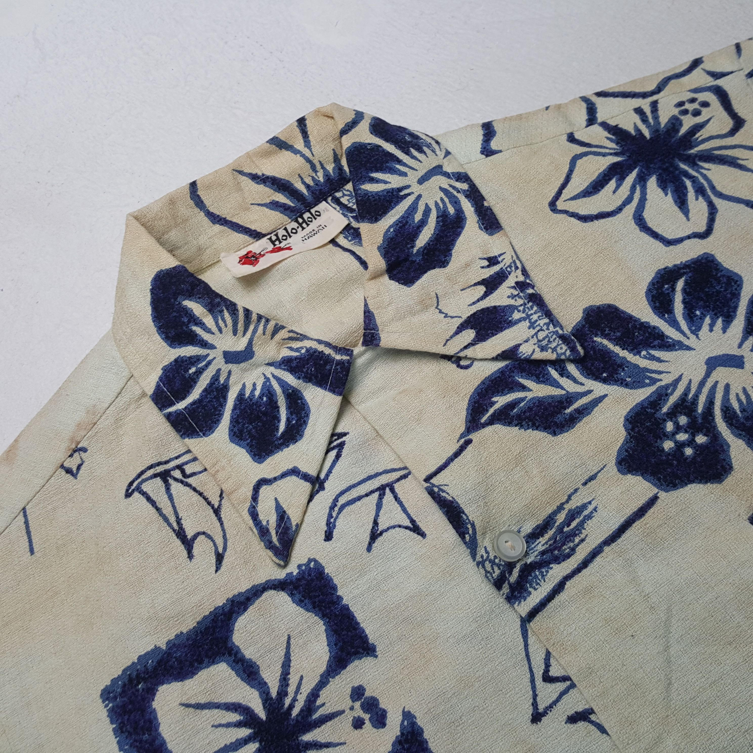 Vintage Holo Holo Hawaii Flowers Vacation Style Shirt RR13 Size US XL / EU 56 / 4 - 5 Thumbnail