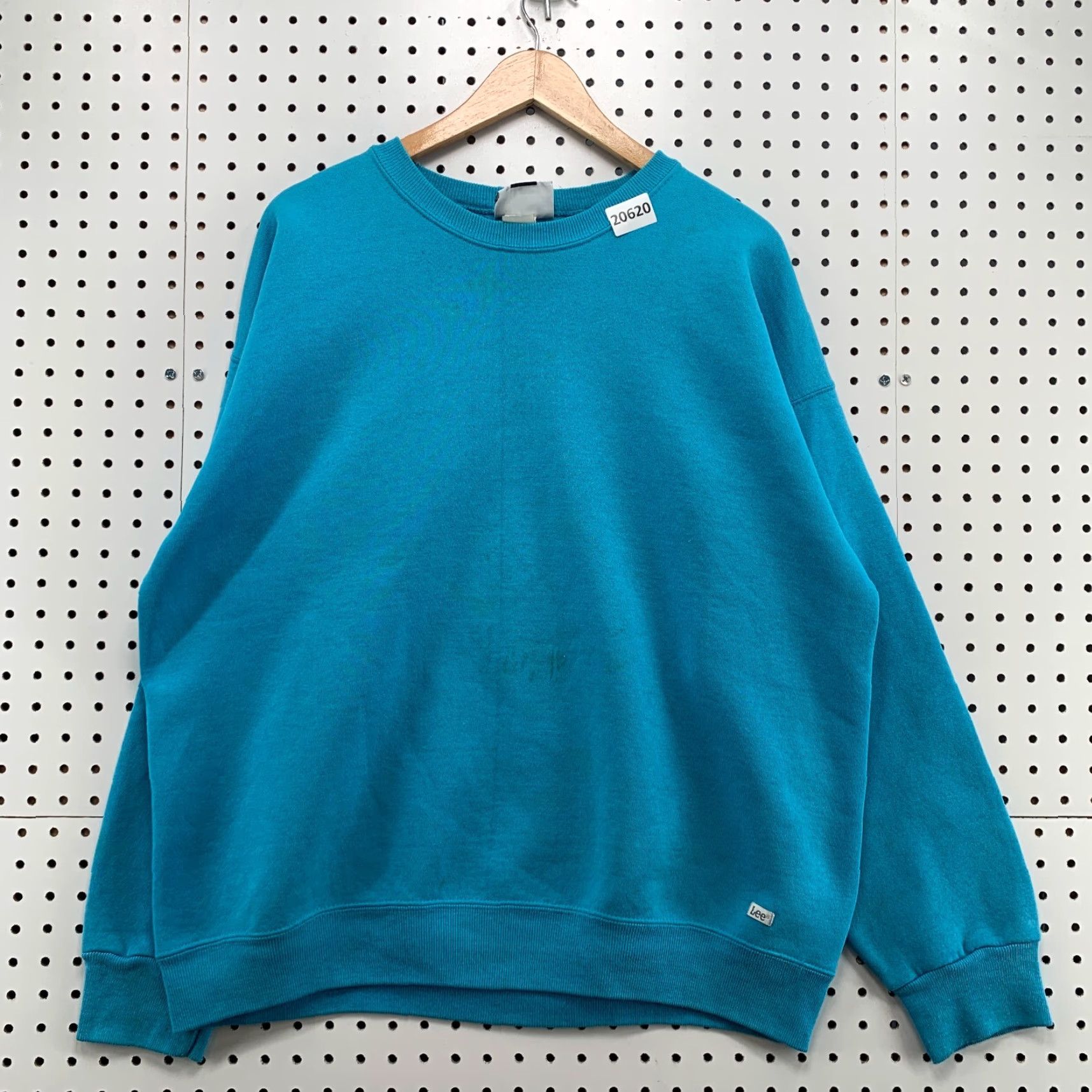 Lee VINTAGE LEE Sweatshirt Crewneck Adult 2XL Blue Heavyweight Cotton Blend Mens Pullover 25.5x28 Size US XXL / EU 58 / 5 - 5 Thumbnail