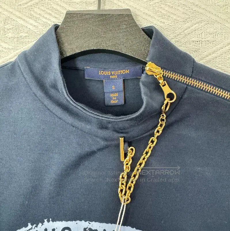 Louis Vuitton Louis Vuitton Spring Autumn Blue Cotton Dress . Size S / US 4 / IT 40 - 5 Thumbnail