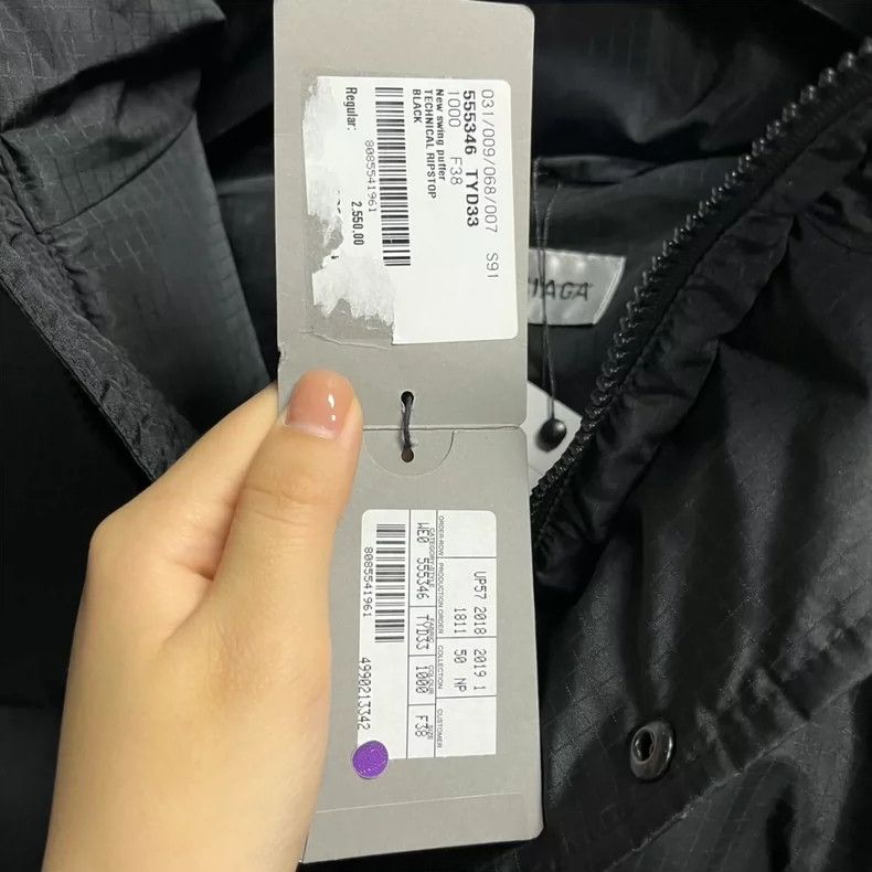 Balenciaga Balenciaga size 38 Black neckline embroidered logo bread d Size M / US 6-8 / IT 42-44 - 7 Thumbnail