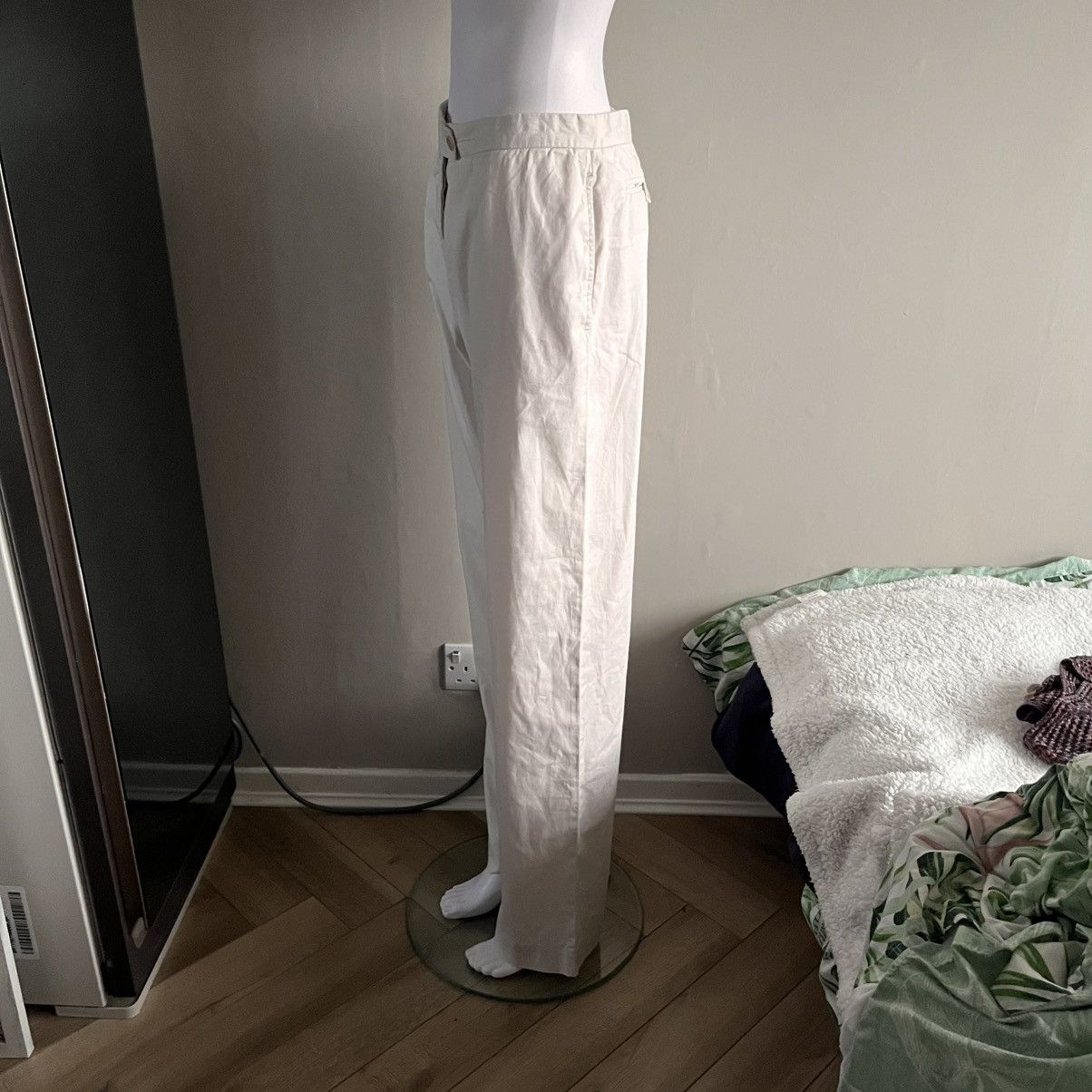 Helmut Lang Helmut Lang Vintage Archive Early 90s Cream Trousers Size 28" / US 6 / IT 42 - 6 Thumbnail