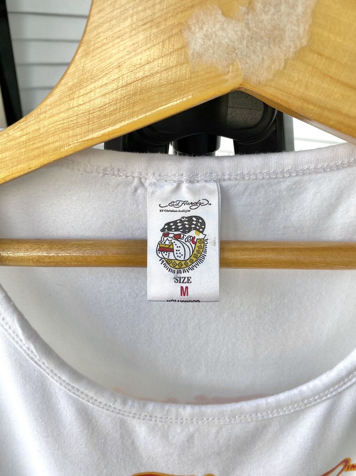 Ed Hardy × Vintage Vintage Y2K Ed Hardy Skull Short Sleeve Tee Shirt Size M / US 6-8 / IT 42-44 - 10 Thumbnail