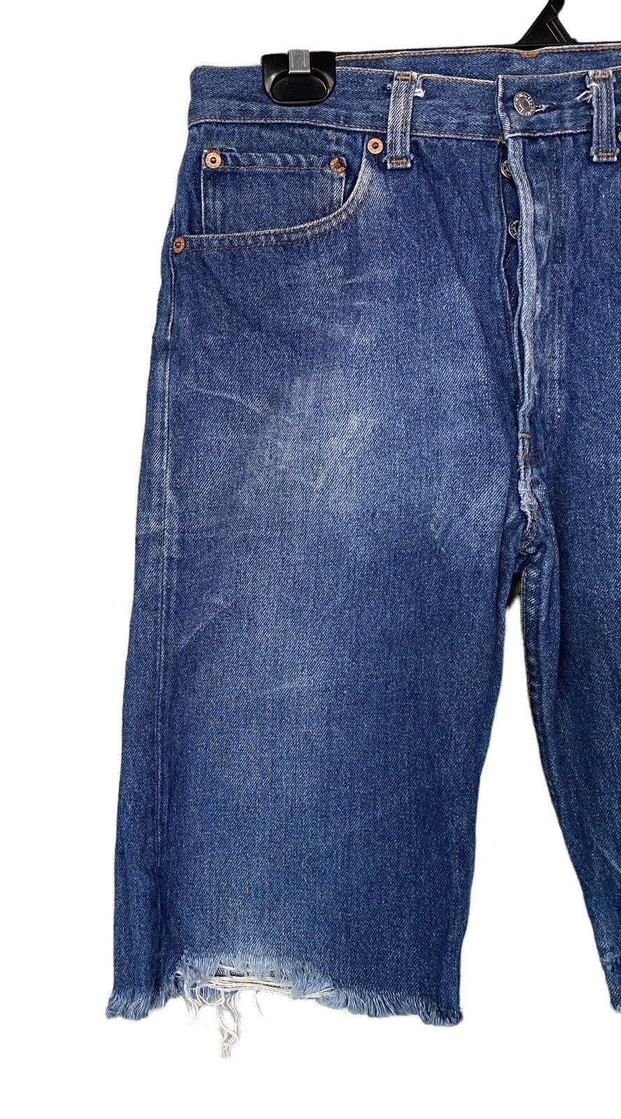 Levi's × Levi's Made & Crafted × Levi's Vintage Clothing Vintage Levi’s Cutoff 501xx Blue Jeans W31” Size US 31 - 3 Thumbnail