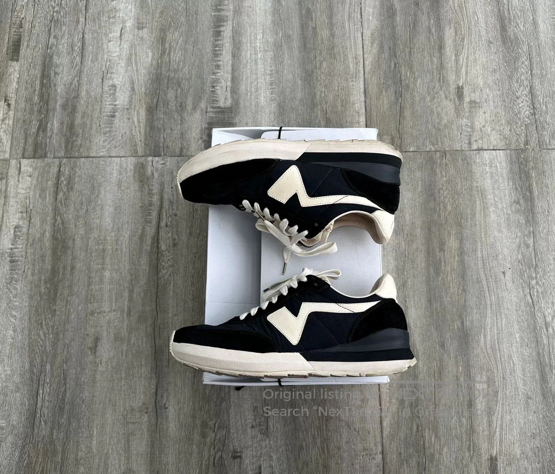 Visvim visvim fkt runner sneakers black and white. Size US 9 / EU 42 - 3 Thumbnail