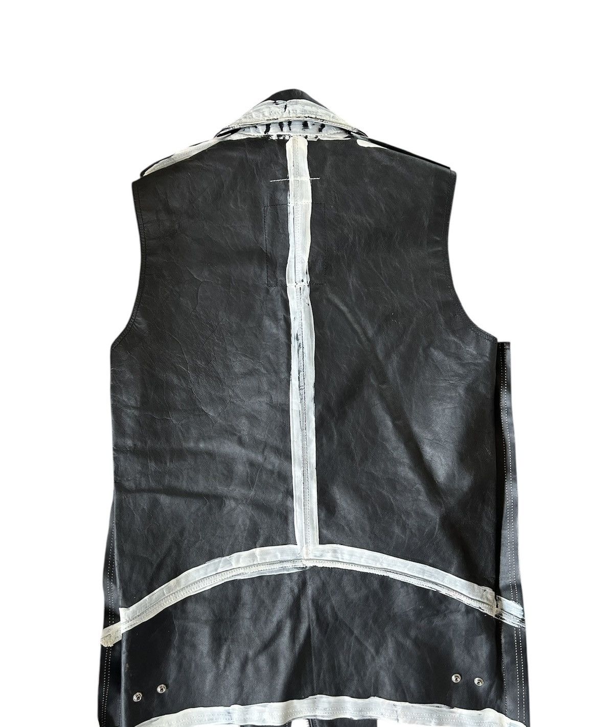 MM6 MM6 Maison Martin Margiela Painted Leather Vest Size US L / EU 52-54 / 3 - 2 Thumbnail