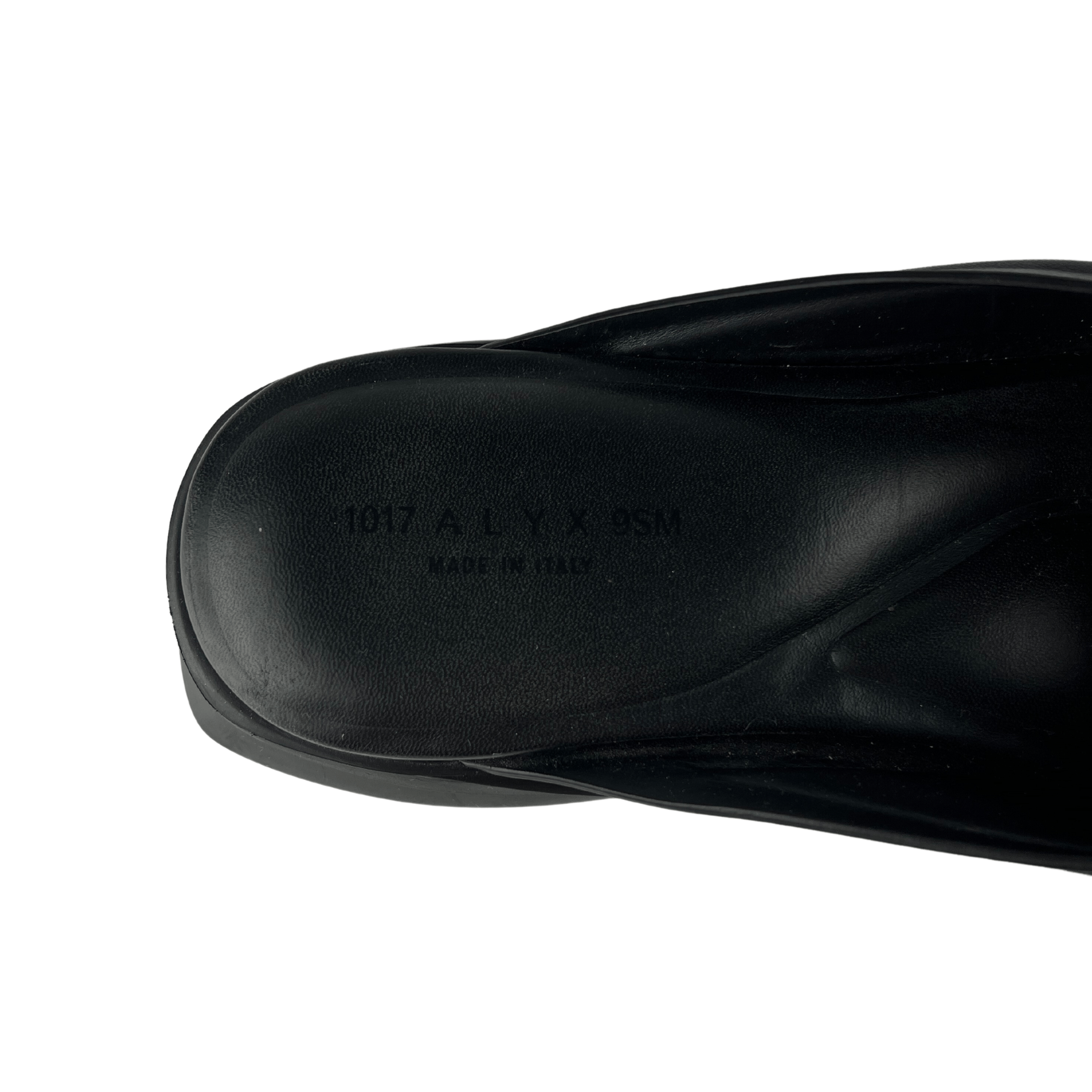 1017 ALYX 9SM Alyx Black Mono Slippers Size US 11 / EU 44 - 10 Thumbnail