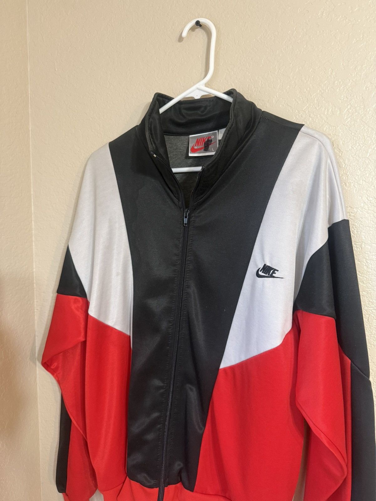 Nike Vintage 90s Nike Windbreaker Jacket Adult Large Black Blue Size US L / EU 52-54 / 3 - 2 Thumbnail