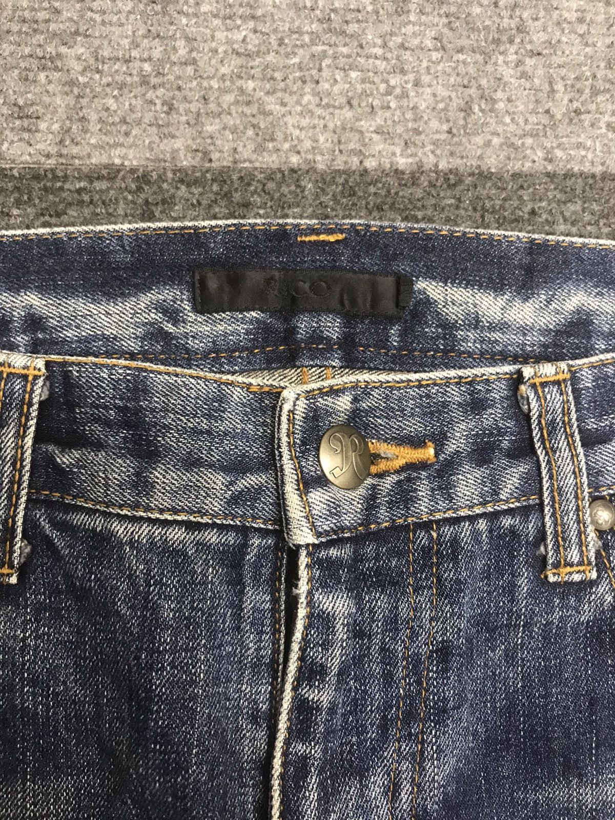 Designer × Japanese Brand RICO Japan Designer Slim Fit Distressed Jeans Size US 33 - 8 Thumbnail