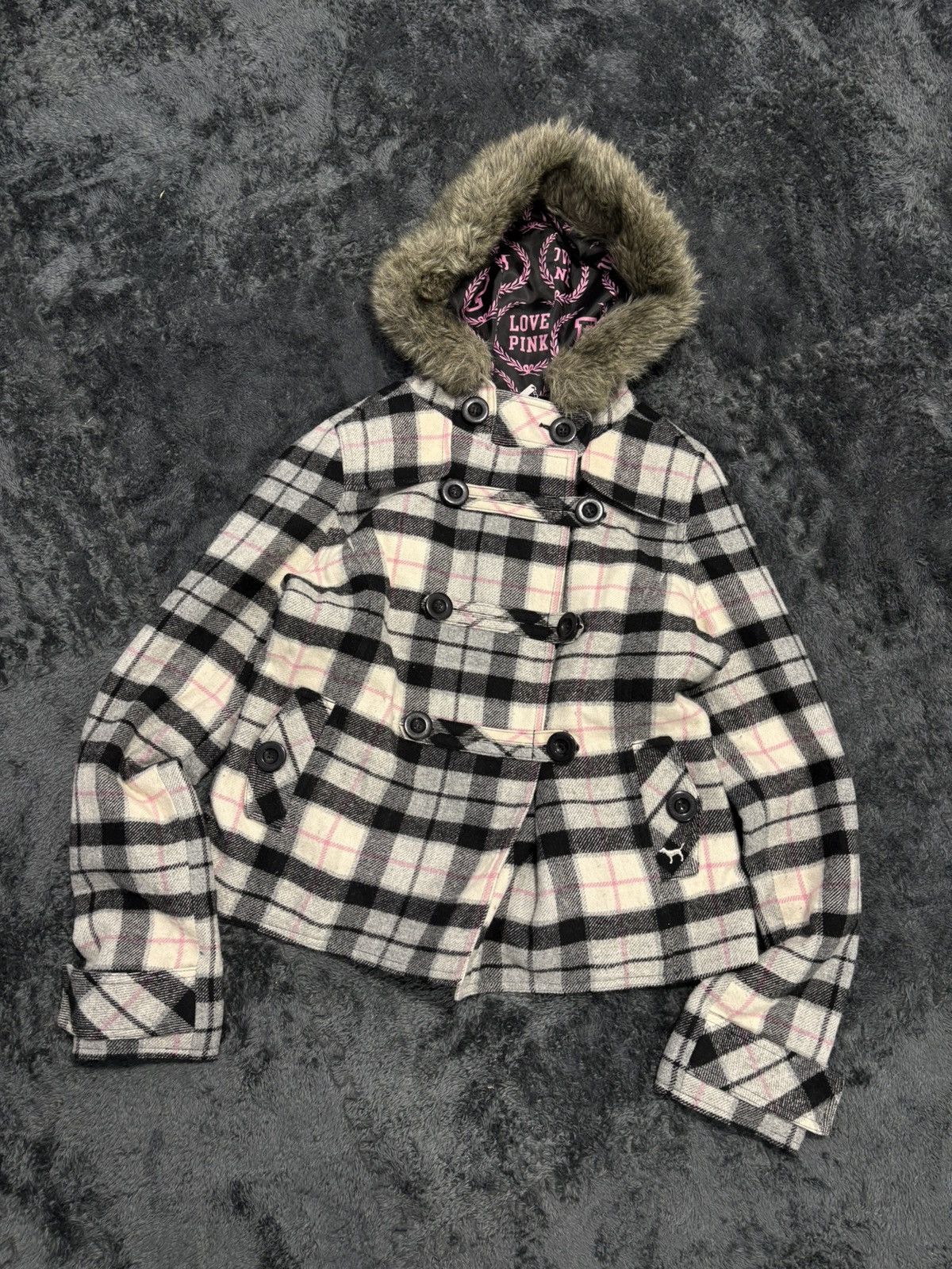 Victoria's Secret Cute Vintage Victoria Secret PINK Fur Y2K Napoleon Jacket Size M / US 6-8 / IT 42-44 - 1 Thumbnail