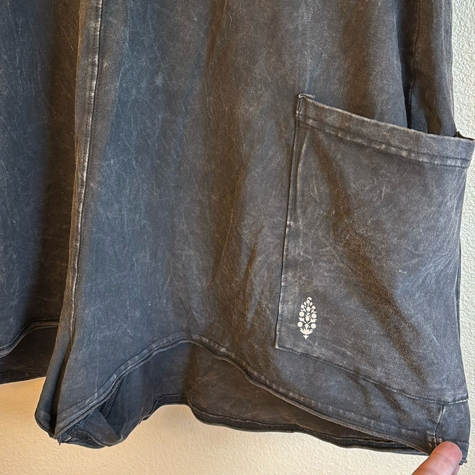 Free People FREE PEOPLE Movement HOT SHOT TEE ROMPER Shorts Washed Black Size 27" / US 4 / IT 40 - 8 Thumbnail