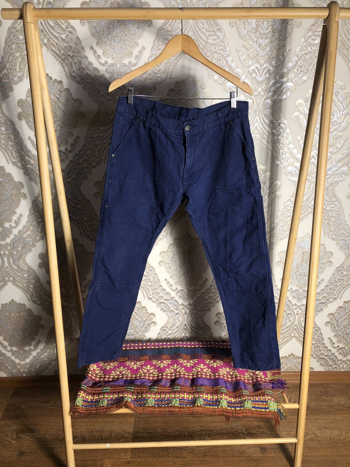 Carhartt Wip × Vintage VERY RARE CARHARTT WORK IN PROGRESS LINCOLN DOUBLE KNEE PANT Size US 33 - 2 Thumbnail