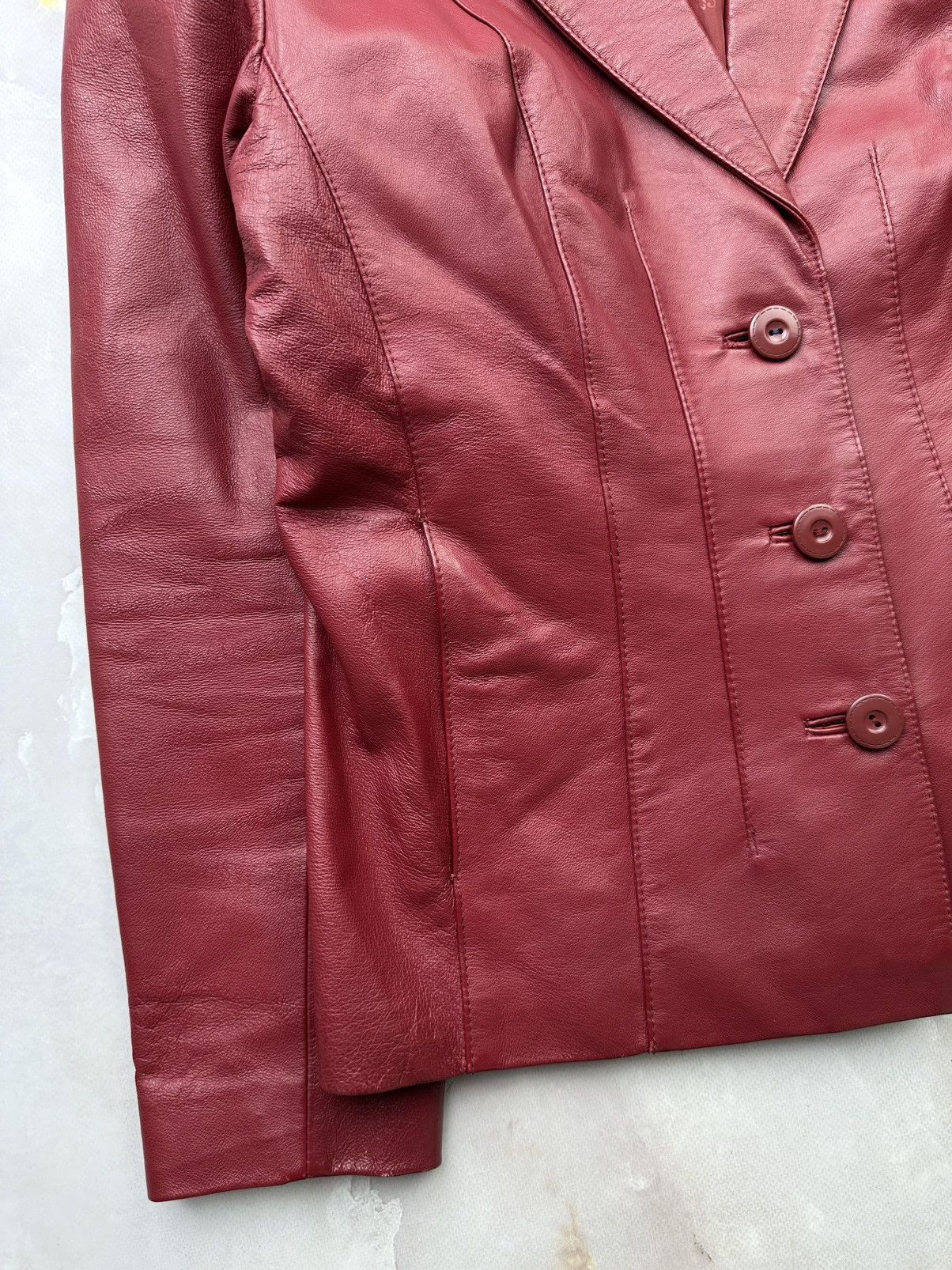 Japanese Brand Vintage Leather Jacket Size S / US 4 / IT 40 - 5 Thumbnail