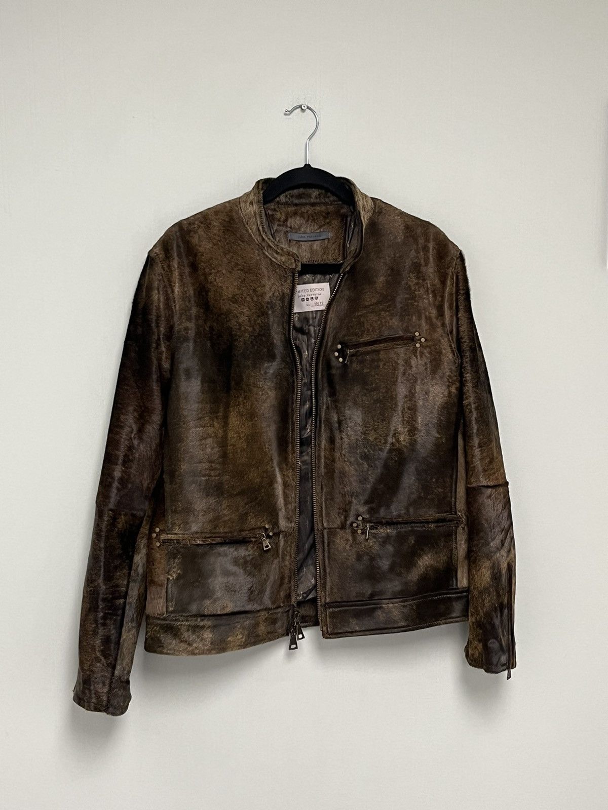 John Varvatos Calf hair Moto Jacket. Size 50 Size US M / EU 48-50 / 2 - 21 Thumbnail
