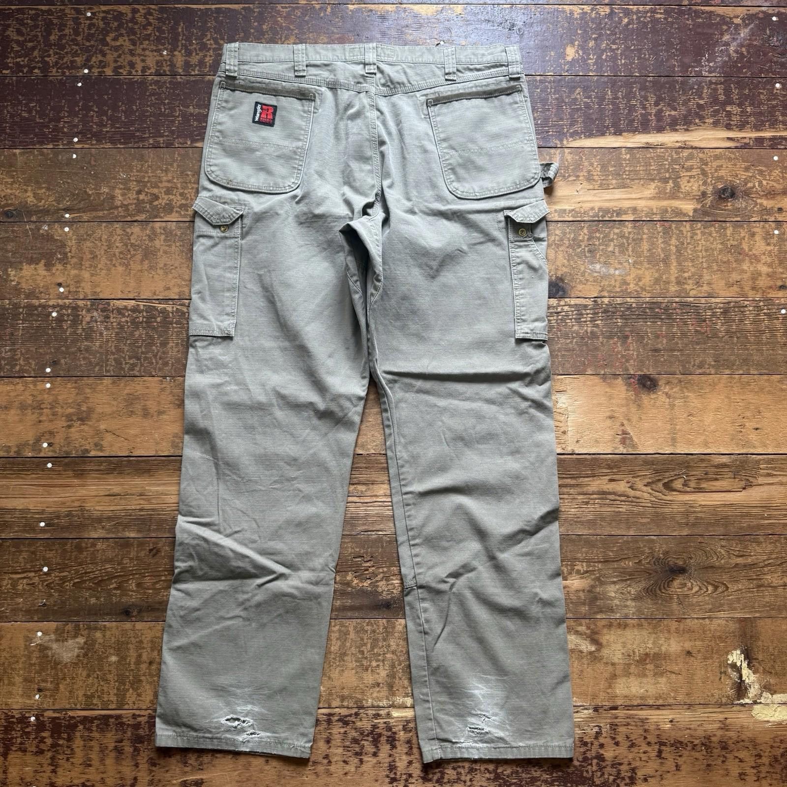 Wrangler Men's Wrangler RIGGS Workwear Ripstop Size 40x34 Pants Y2K Size US 34 / EU 50 - 2 Thumbnail